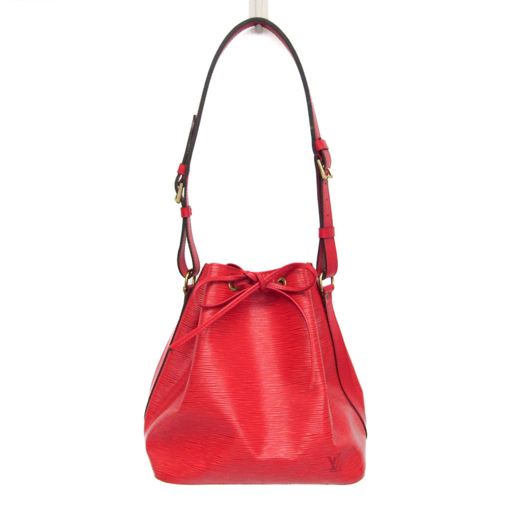 Louis Vuitton Petit Noe Handbag Epi Leather Red Leather Shoulder Bag Bag (Pre-Owned)