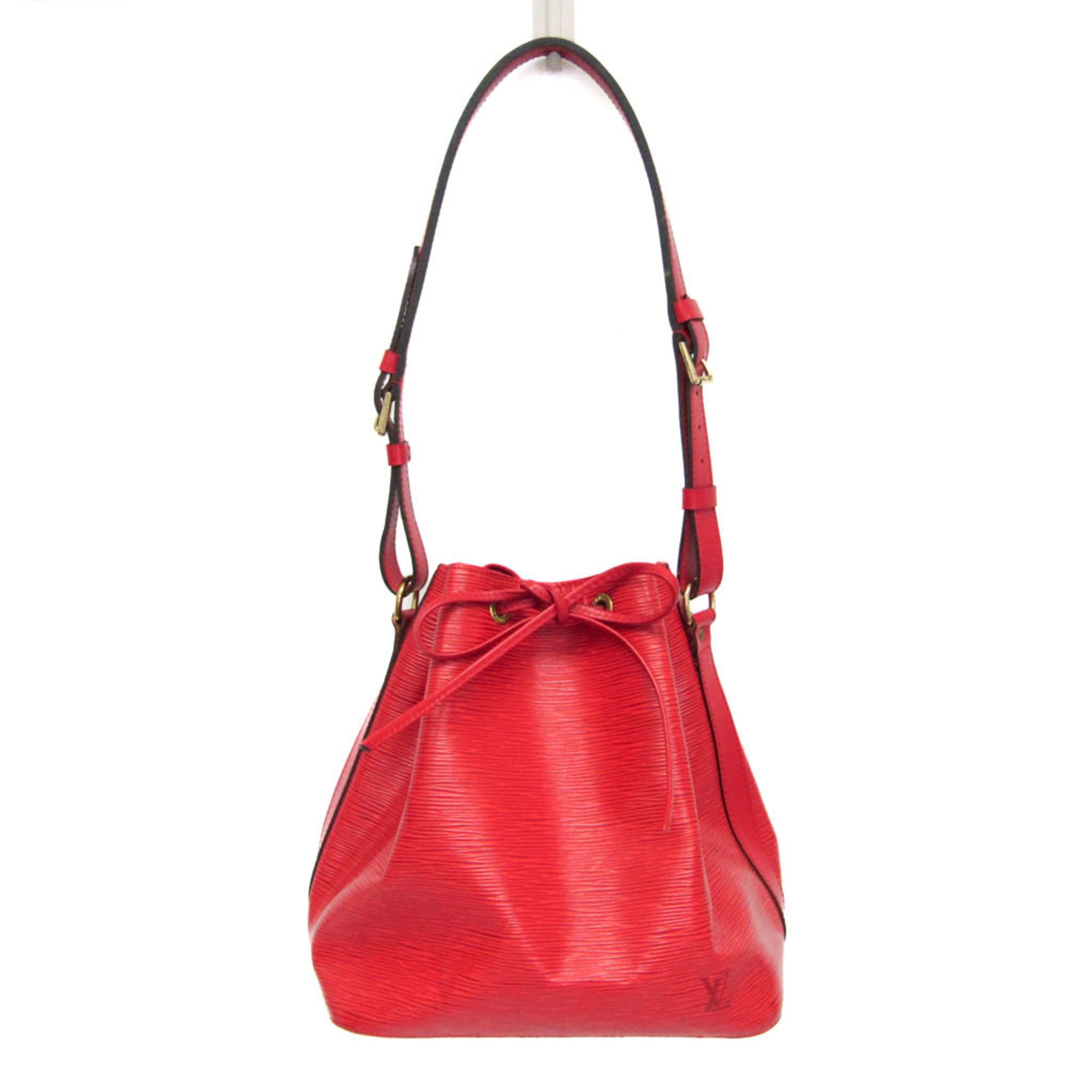Louis Vuitton Petit Noe Handbag Epi Leather Red Leather Shoulder Bag Bag (Pre-Owned)