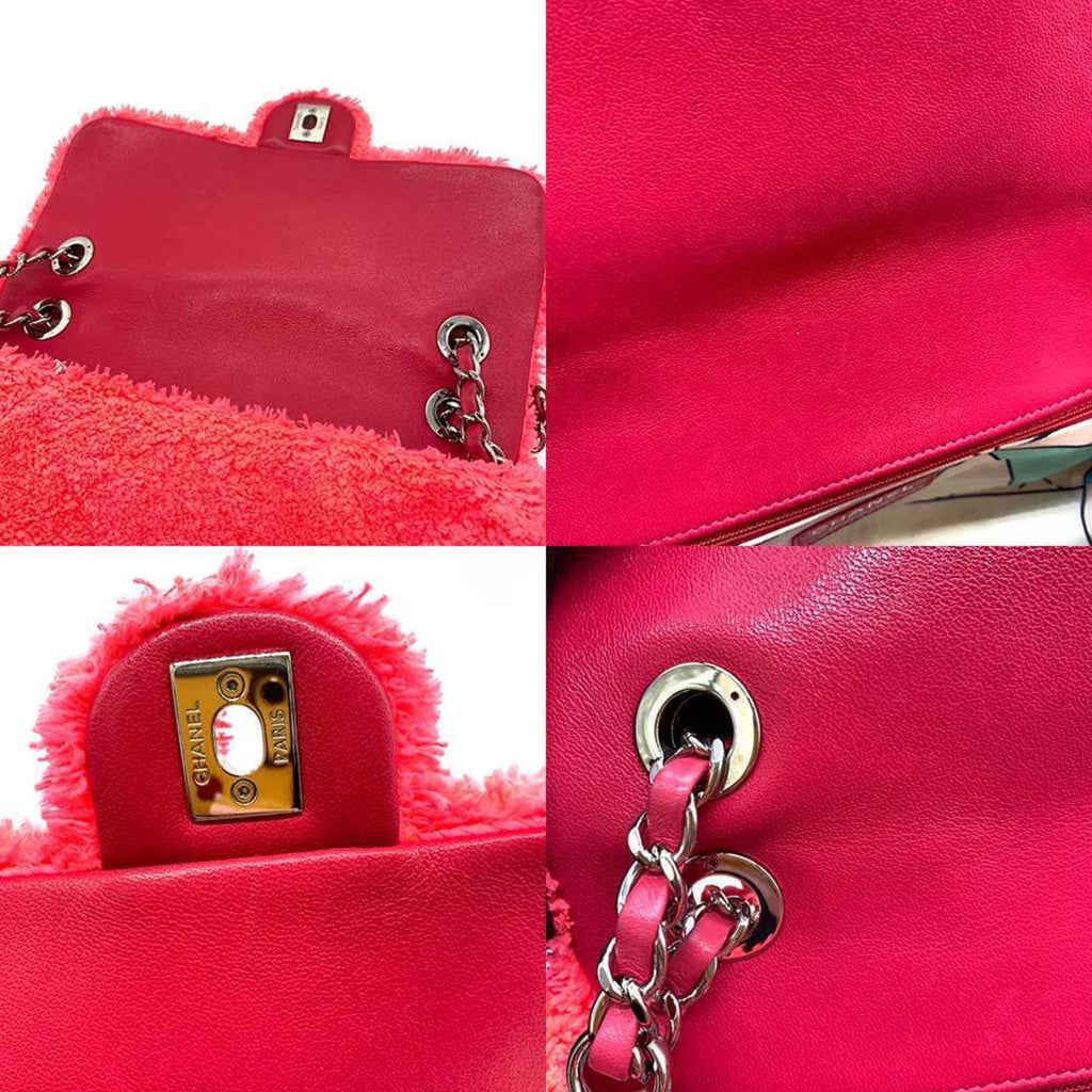 Chanel Pile Fabric Pochette Shoulder Bag (Pre-Owned)