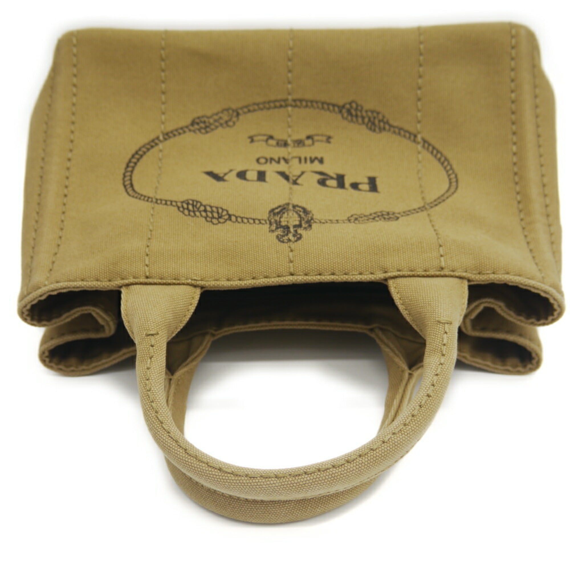 Prada Canvas Handbag Shoulder Bag (Pre-Owned)