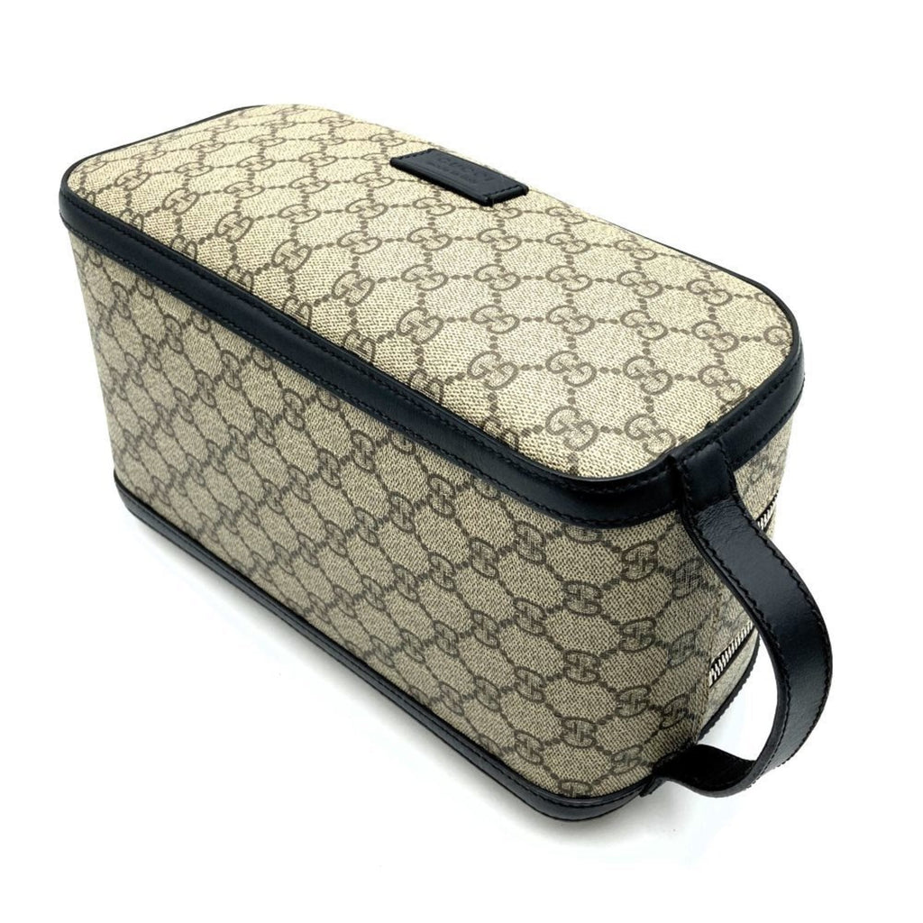 Gucci Beige Gg Supreme Leather Clutch Bag (Pre-Owned)
