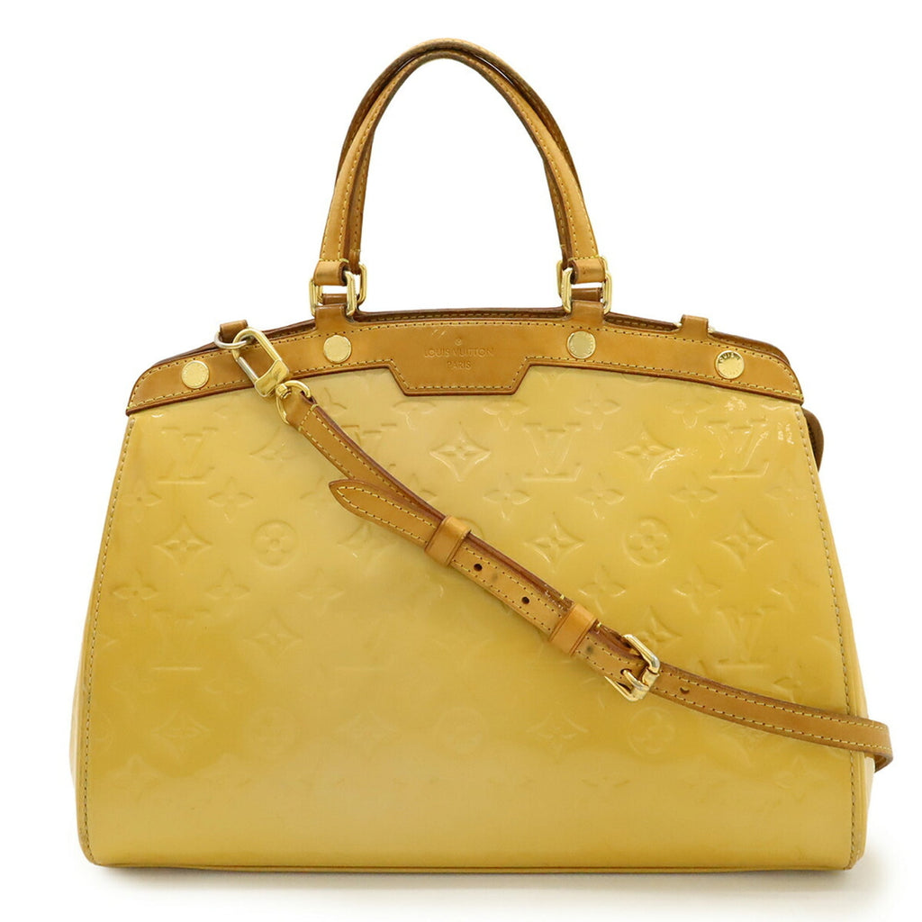 Louis Vuitton Beige Dune Monogram Vernis Handbag Shoulder Bag Tote Bag (Pre-Owned)