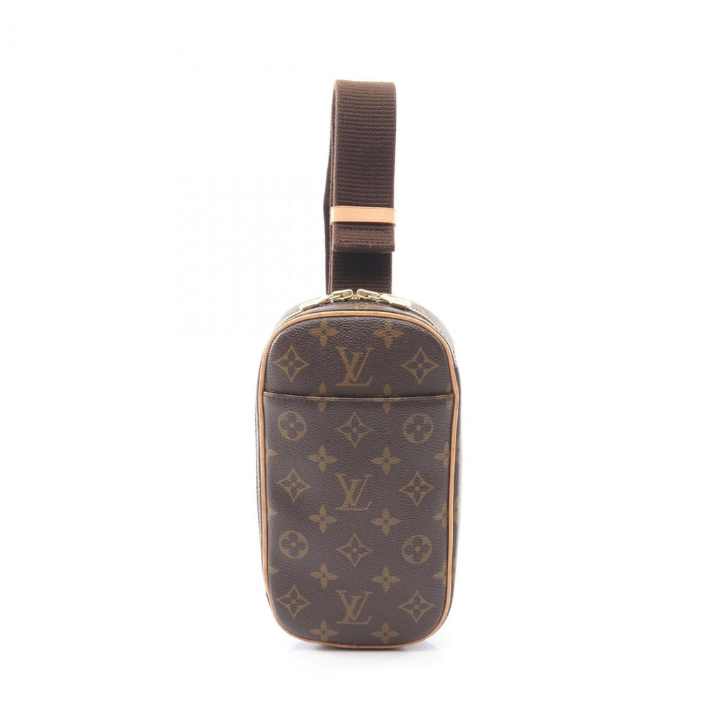 Louis Vuitton Monogram Brown Coated Canvas Leather Fanny Pack Sling Bag (Pre-Owned)