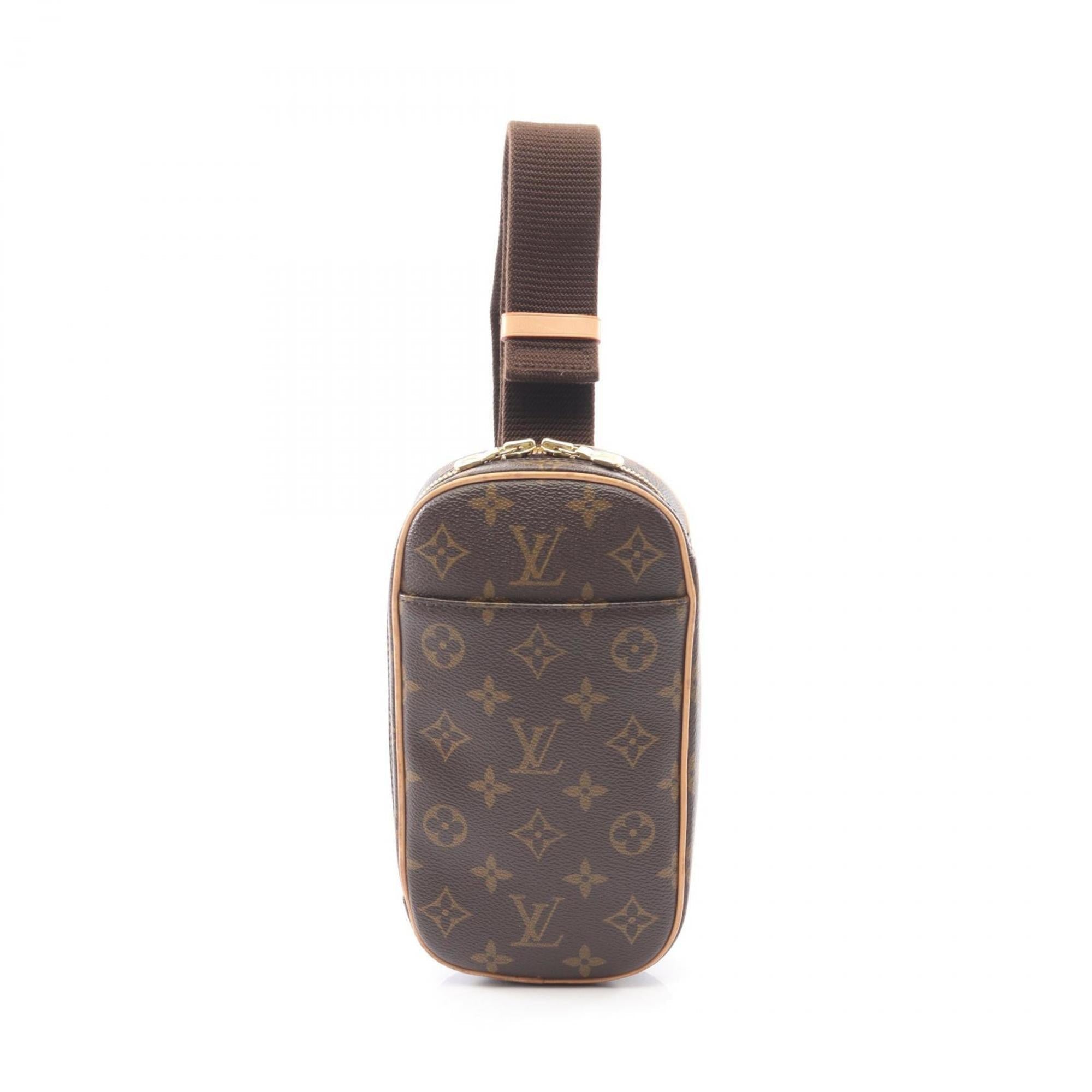 Louis Vuitton Monogram Brown Coated Canvas Leather Fanny Pack Sling Bag (Pre-Owned)
