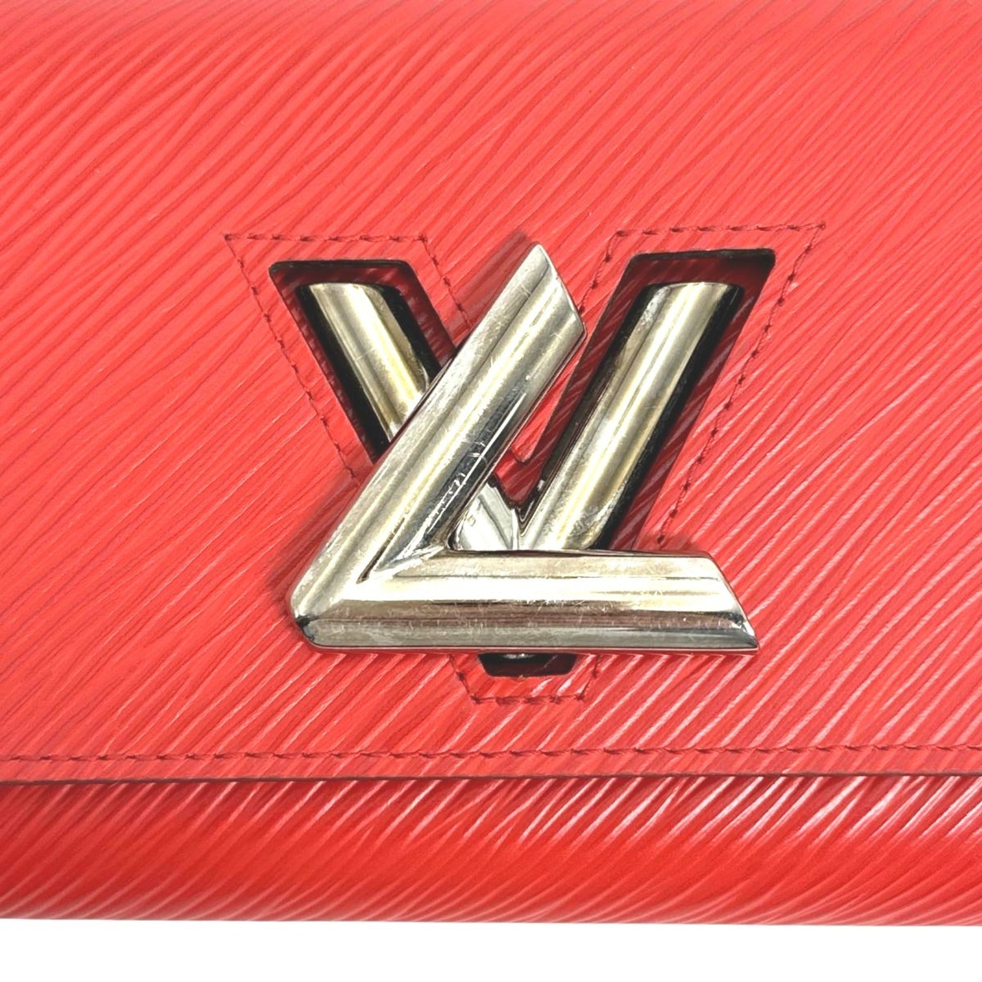 Louis Vuitton Coquelicots Red Color Epi Leather Long Wallet (Tri-Fold) (Pre-Owned)
