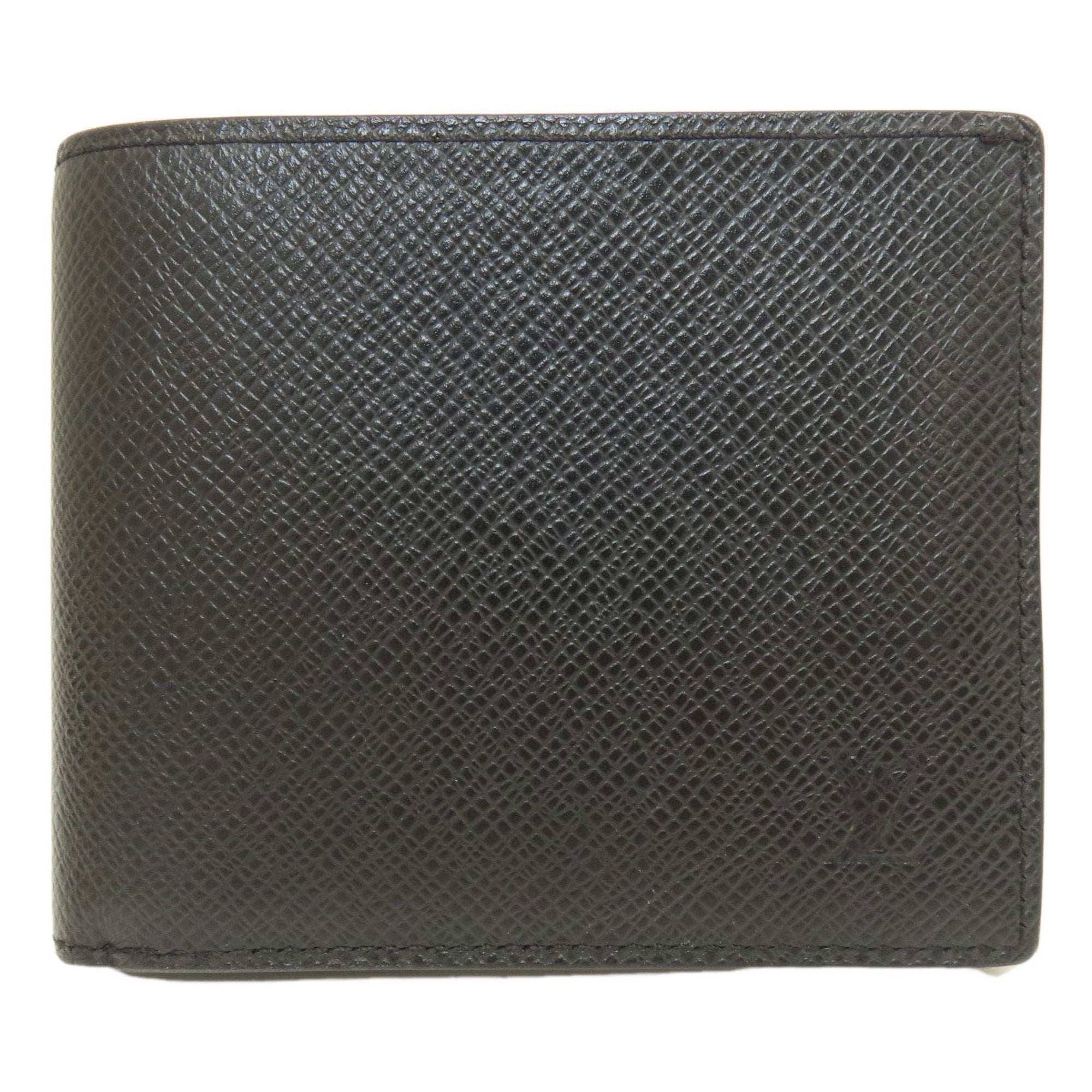 Louis Vuitton Black Taiga Leather Wallet (Bi-Fold) (Pre-Owned)