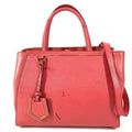 Fendi Pink Leather Handbag Shoulder Bag (Pre-Owned)