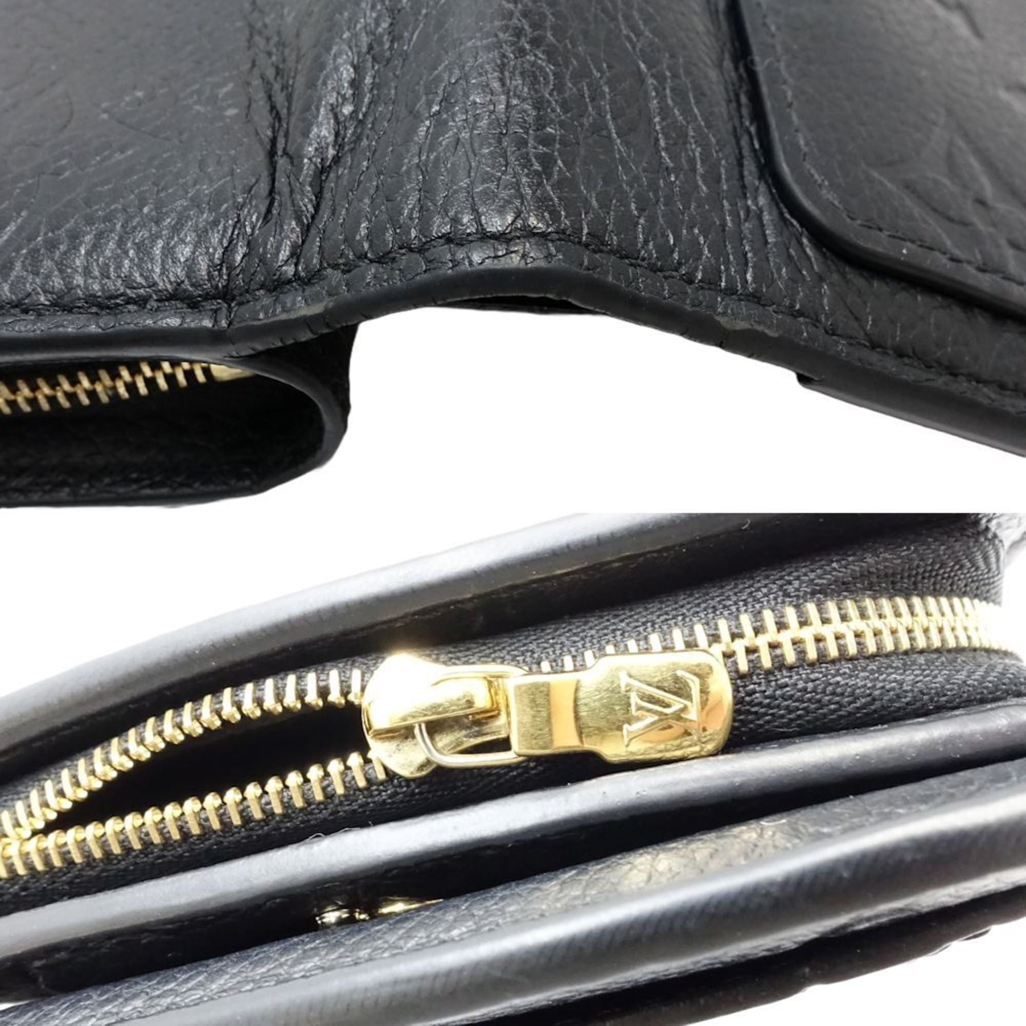 Louis Vuitton Monogram Empreinte Noir Leather Wallet (Bi-Fold) (Pre-Owned)