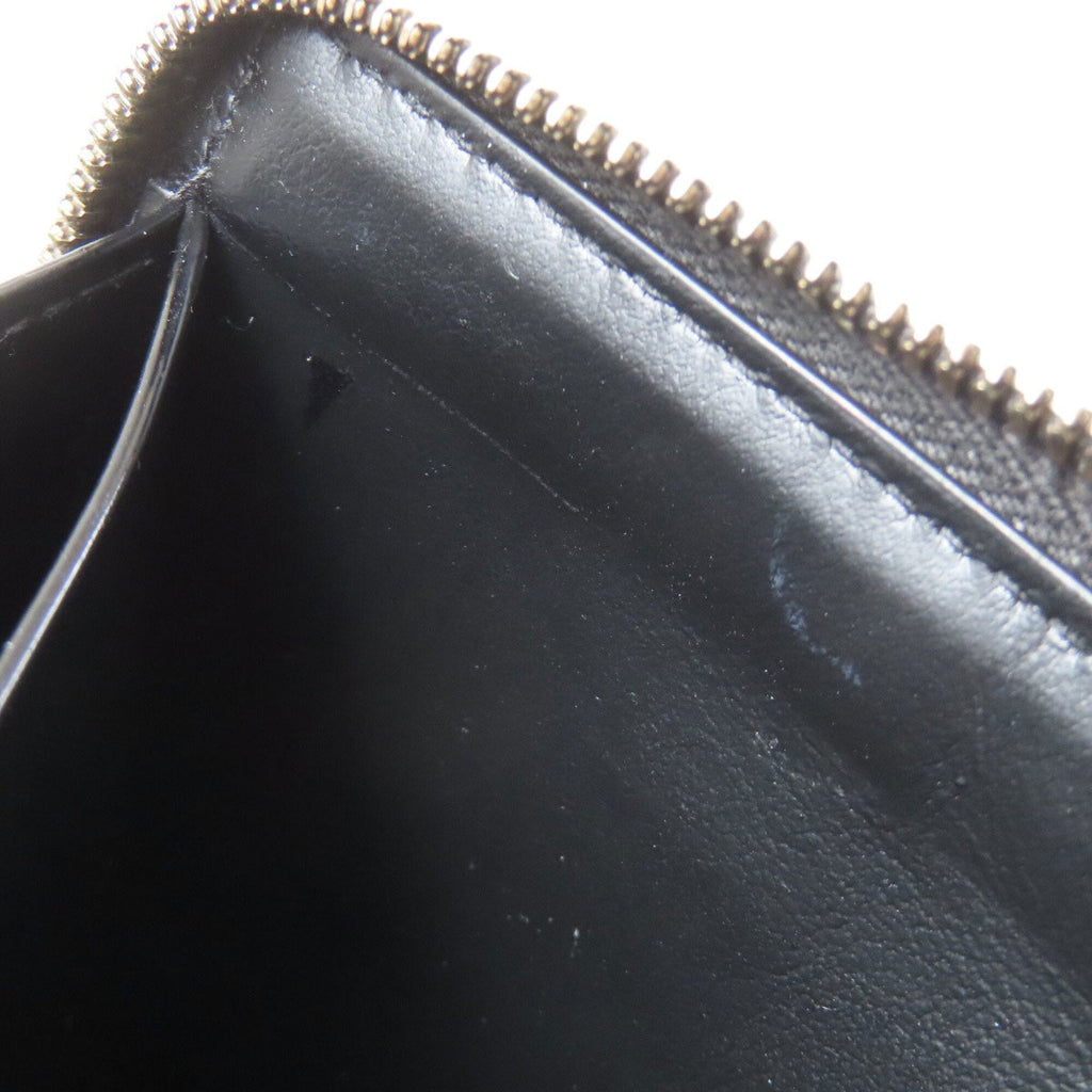 Bottega Veneta Black Leather Long Wallet (Bi-Fold) (Pre-Owned)