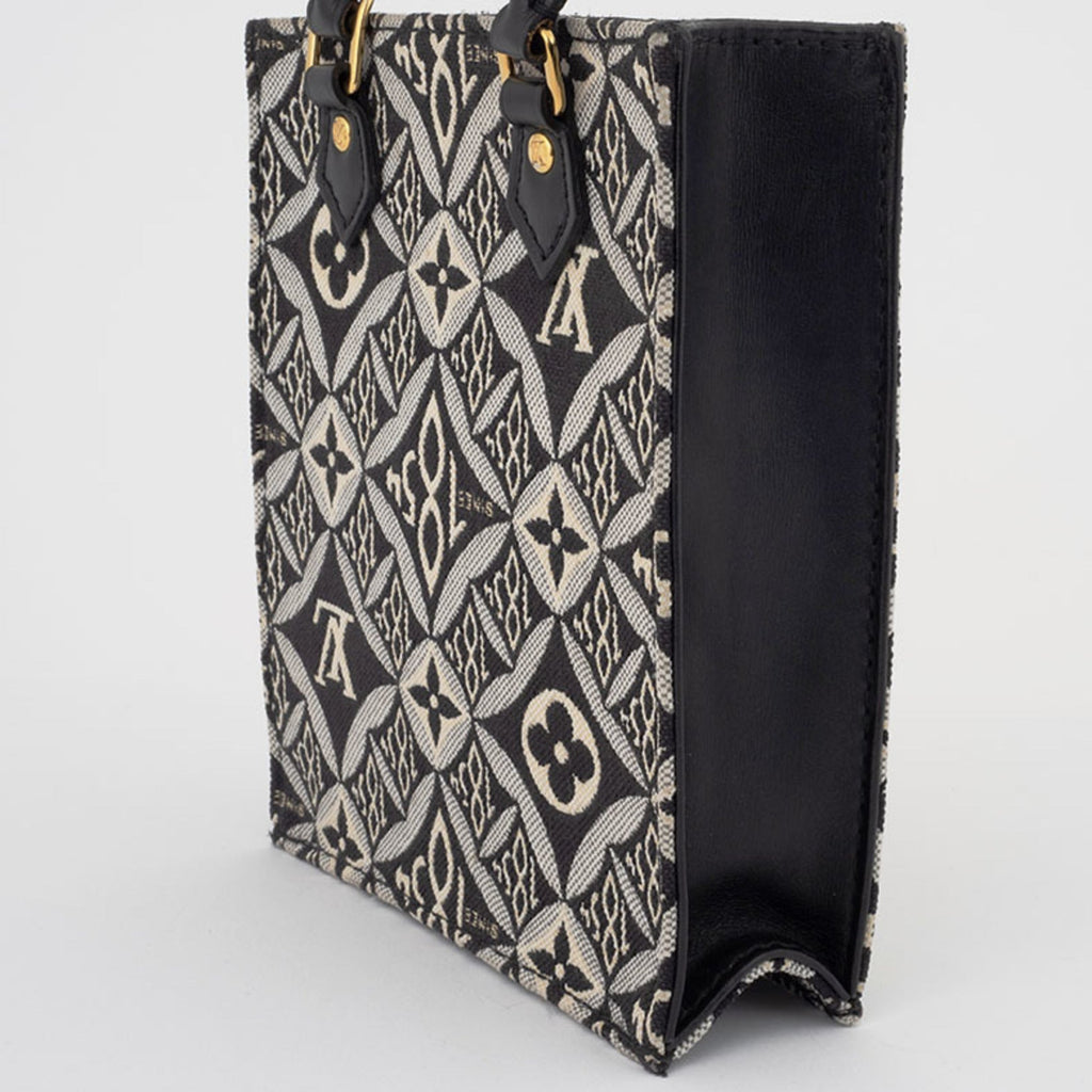 Louis Vuitton Black White Monogram Jacquard Shoulder Bag (Pre-Owned)