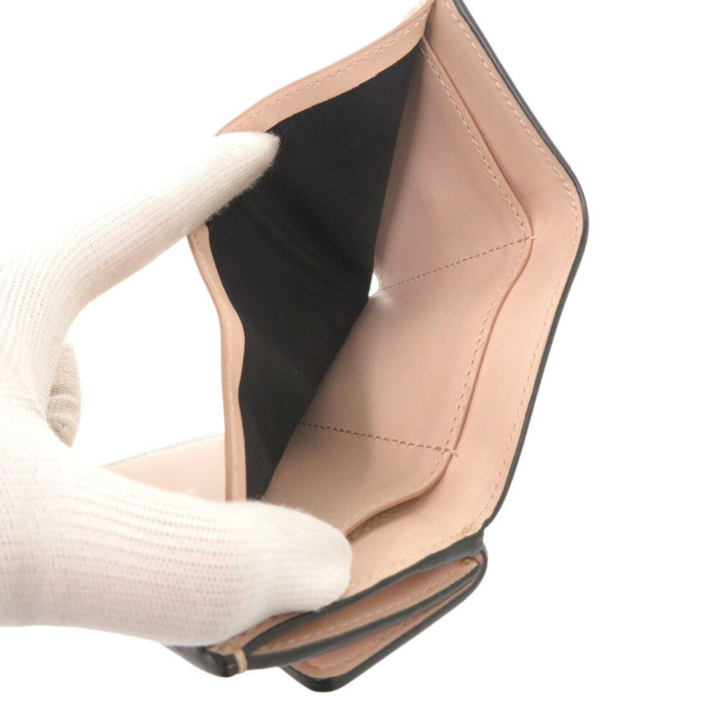 Fendi Pink Leather Wallet (Tri-Fold) (Pre-Owned)