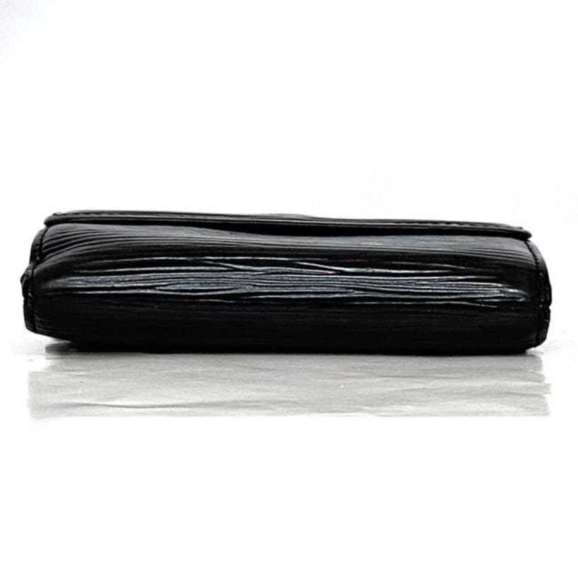 Louis Vuitton Black Noir Epi Leather Wallet (Tri-Fold) (Pre-Owned)