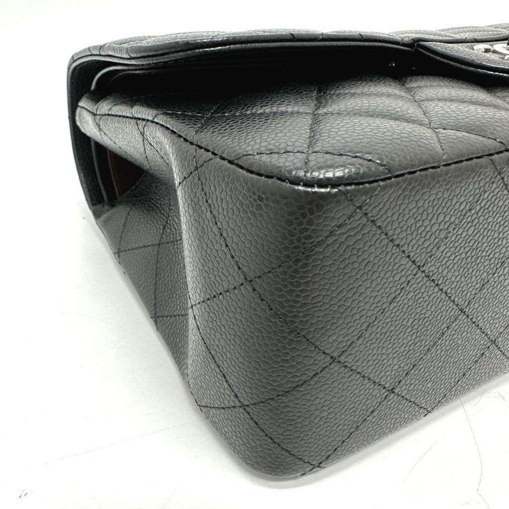 Chanel Black Grained Calfskin Shoulder Bag (Pre-Owned)