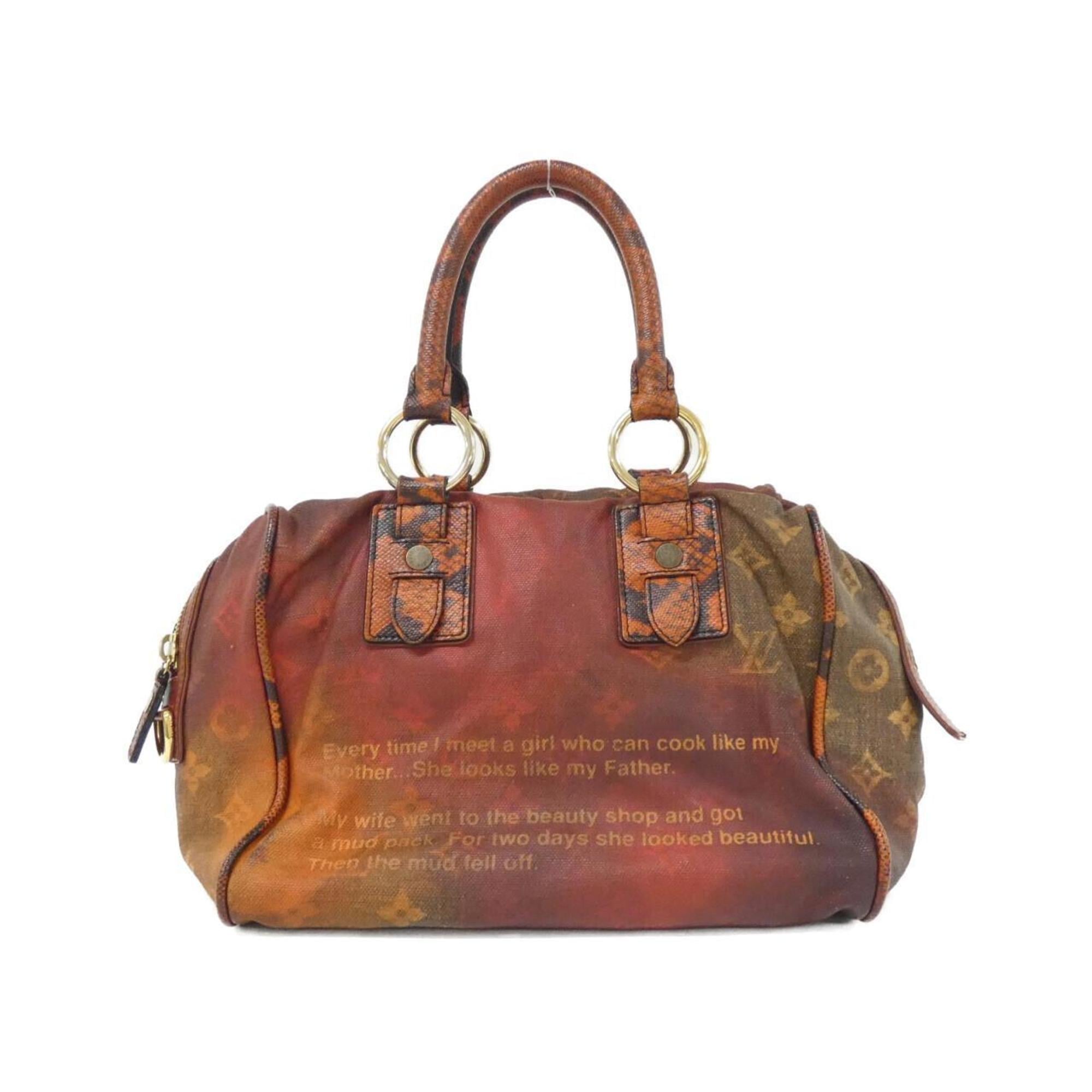 Louis Vuitton Rouge Coated Canvas Handbag (Pre-Owned)
