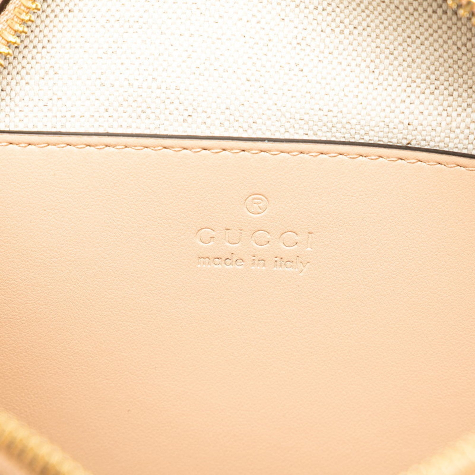 Gucci Beige Leather Shoulder Bag (Pre-Owned)