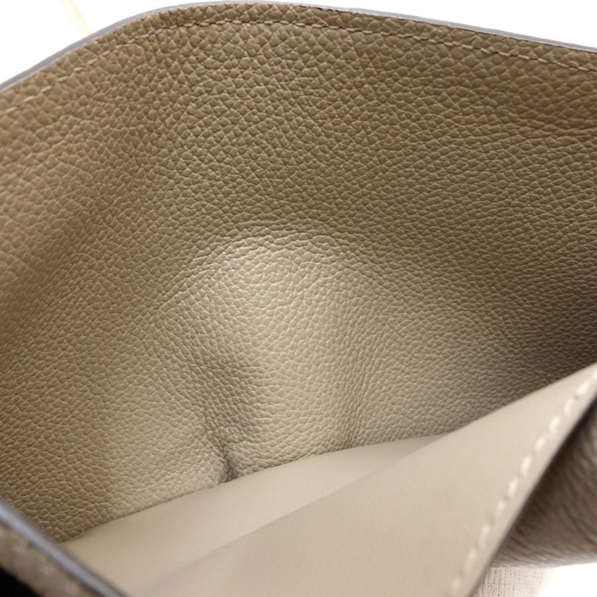 Louis Vuitton Tourterelle Leather Wallet (Bi-Fold) (Pre-Owned)