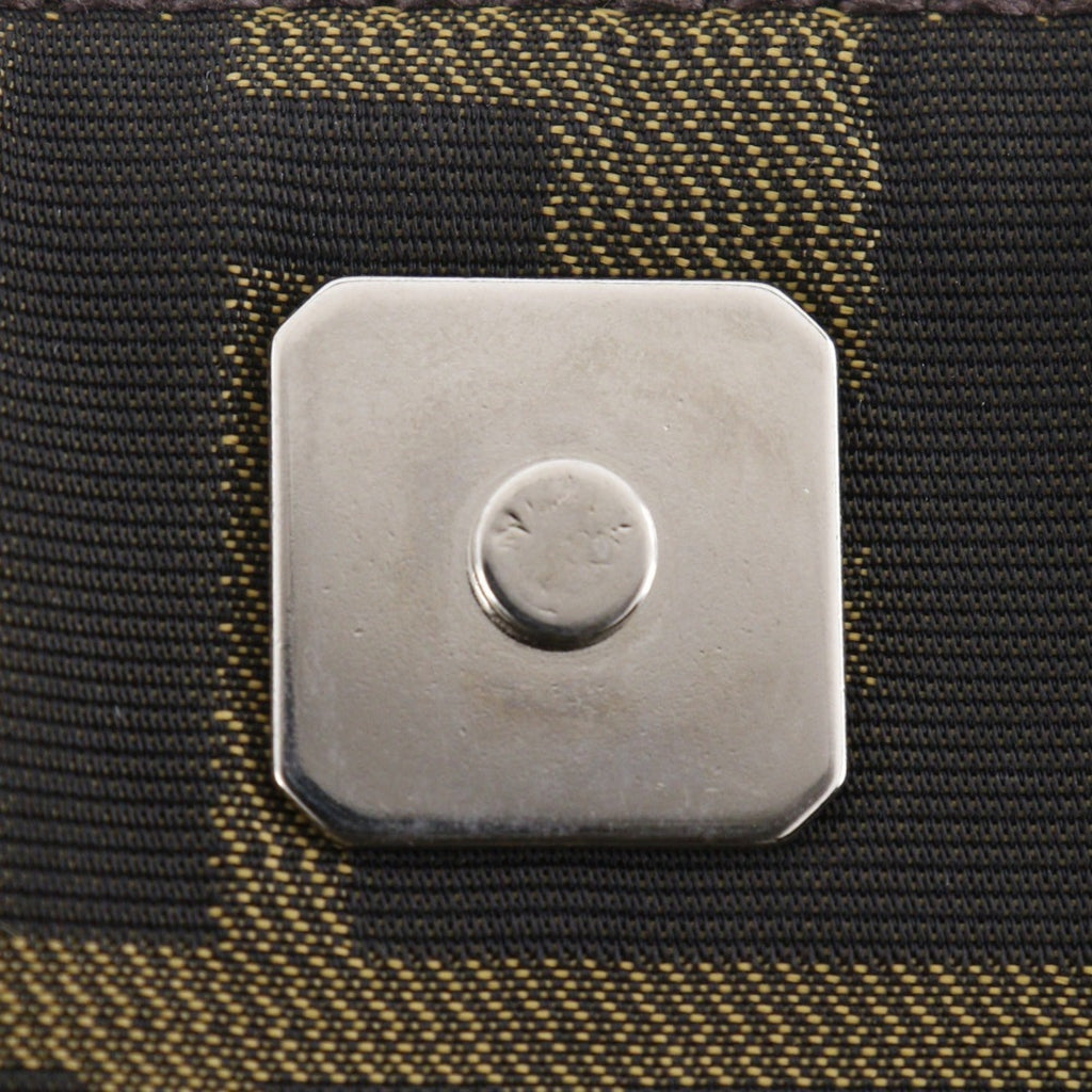 Fendi Brown Nylon Canvas Shoulder Bag (Pre-Owned)
