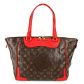 Louis Vuitton Brown Red Color Monogram Shoulder Bag (Pre-Owned)