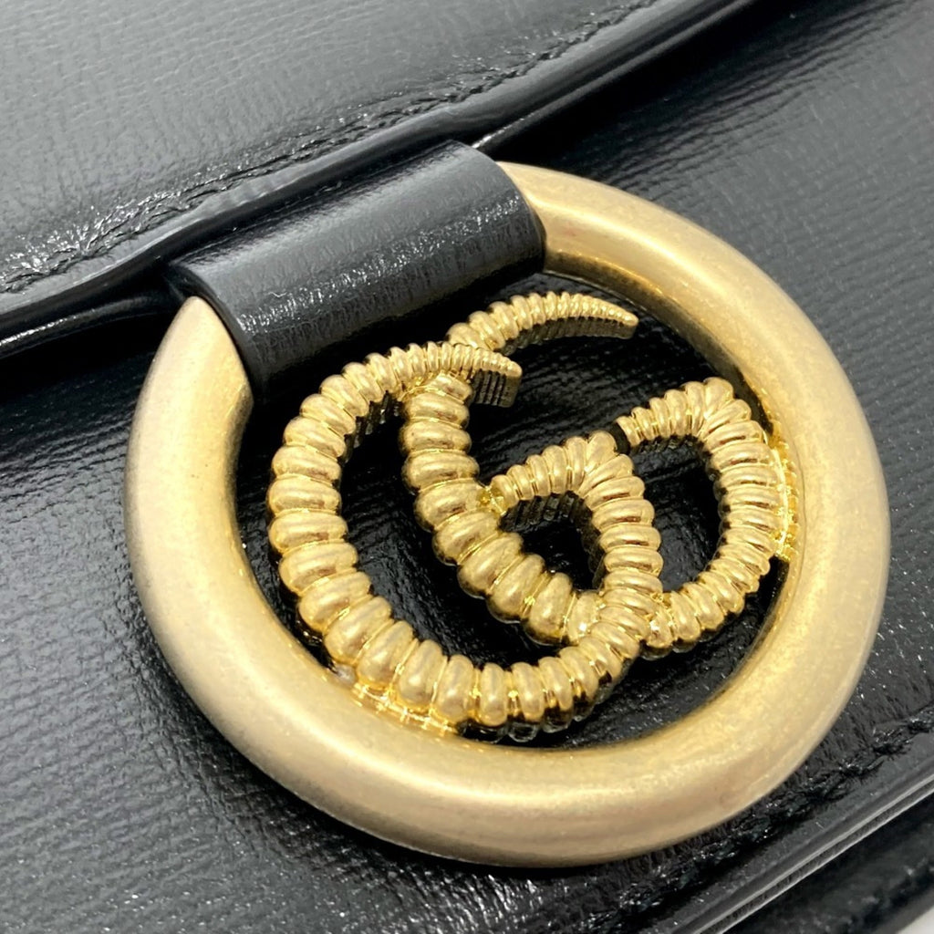 Gucci Black Leather Shoulder Bag (Pre-Owned)