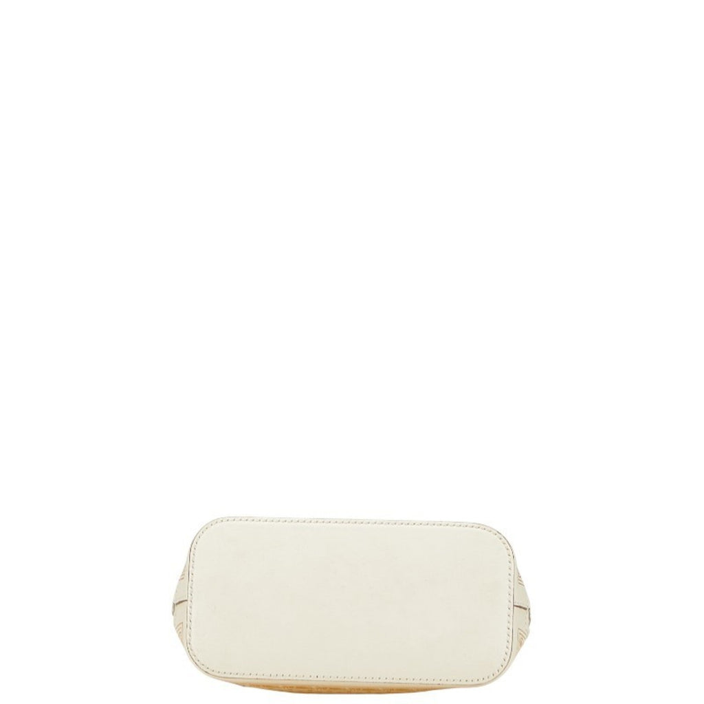 Gucci Gold White Leather Shoulder Bag (Pre-Owned)
