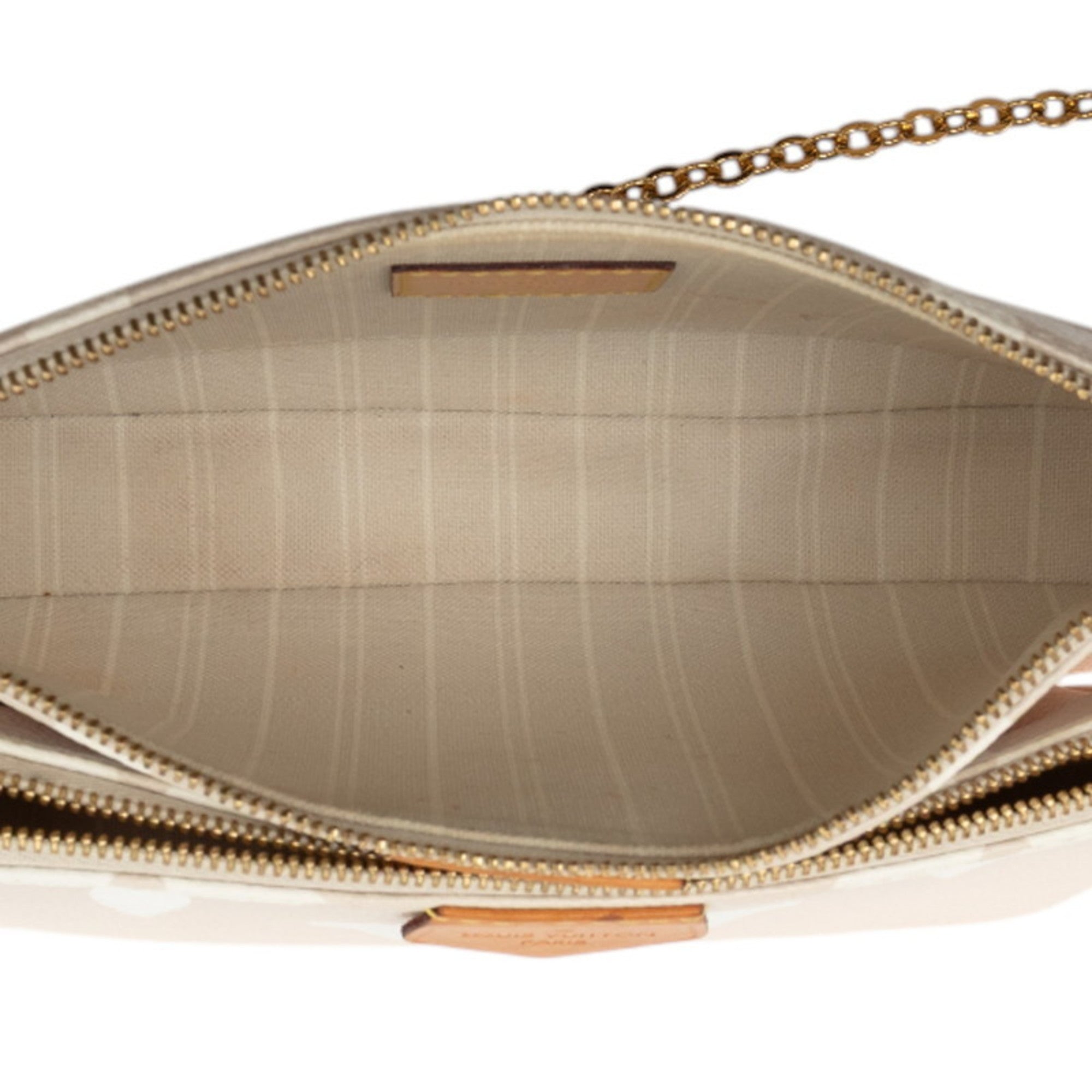 Louis Vuitton Pink Beige Pvc Leather Shoulder Bag (Pre-Owned)