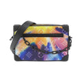 Louis Vuitton Black Blue Pink Coated Canvas Shoulder Bag (Pre-Owned)