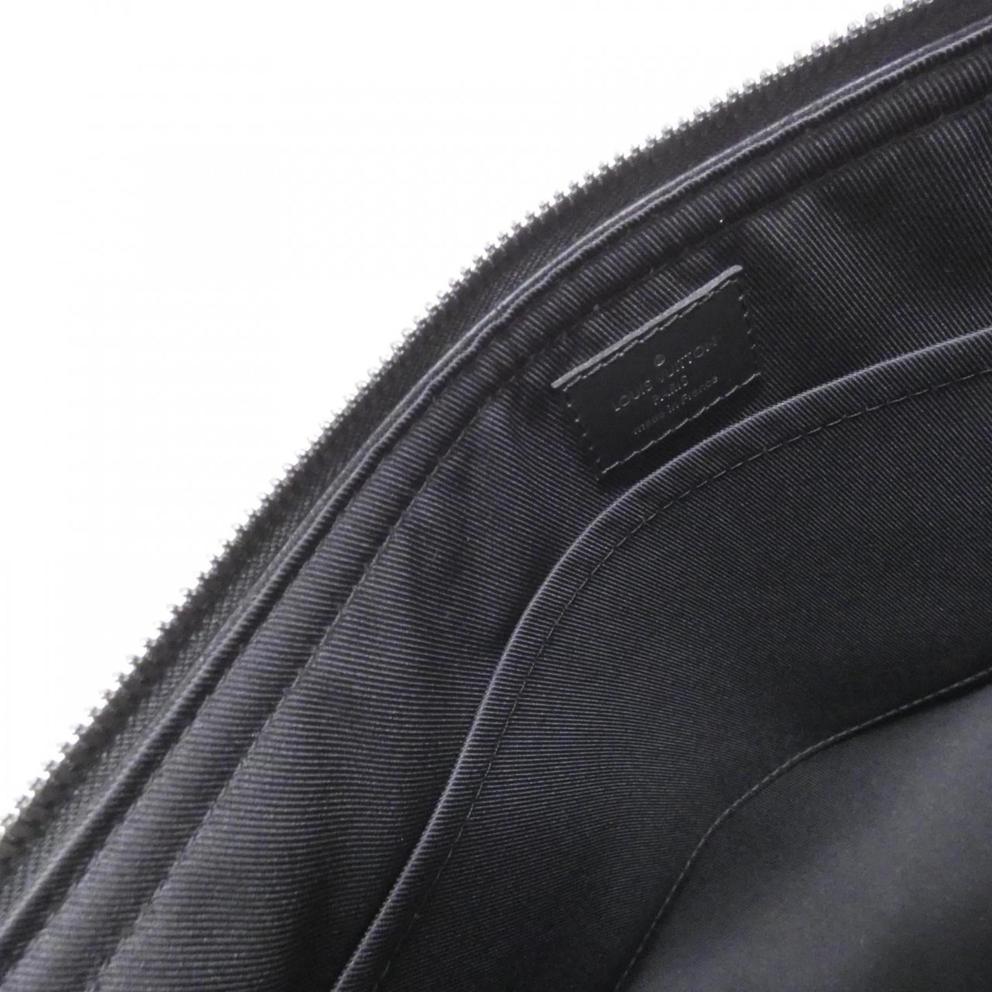 Louis Vuitton Black Coated Canvas Shoulder Bag (Pre-Owned)
