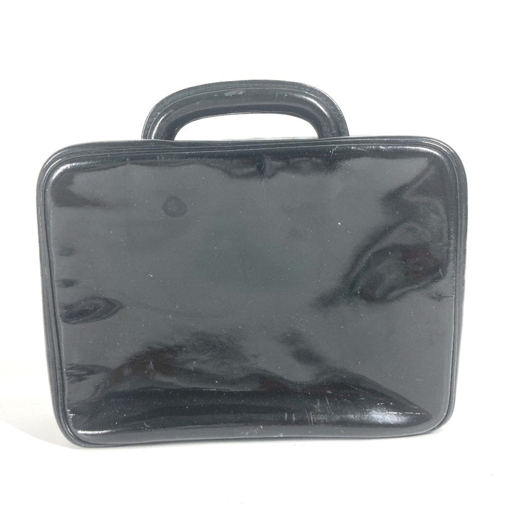Chanel Black Leather Handbag Vanity Bag (Pre-Owned)