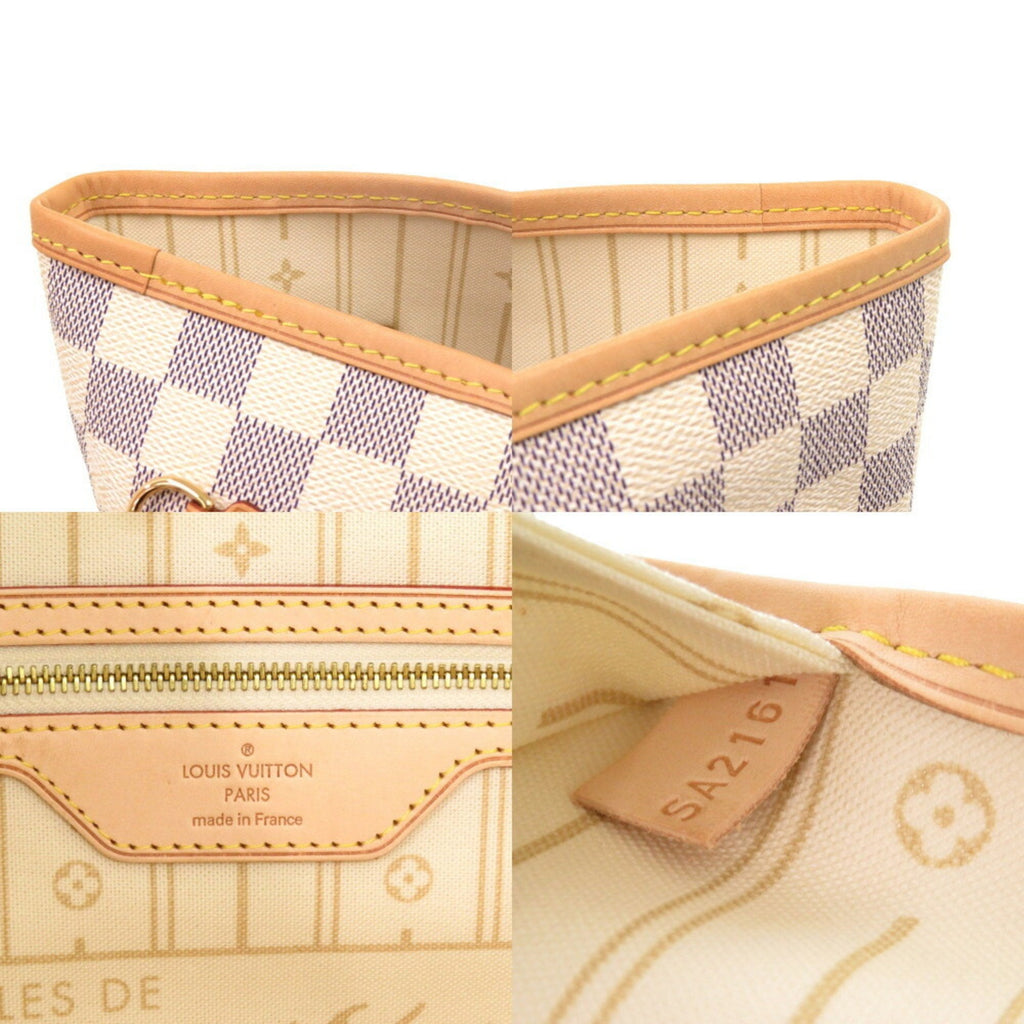 Louis Vuitton White Damier Azur Tote Bag (Pre-Owned)
