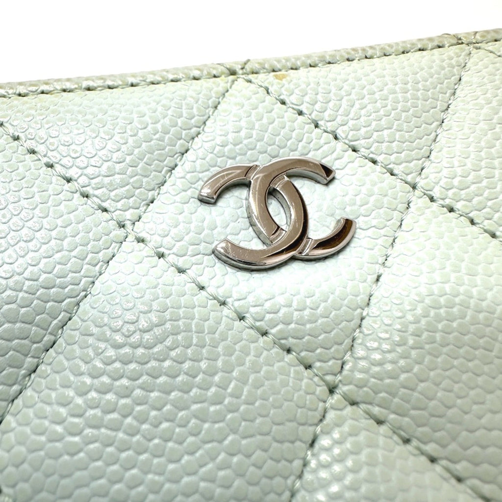 Chanel Blue Leather Shoulder Bag (Pre-Owned)