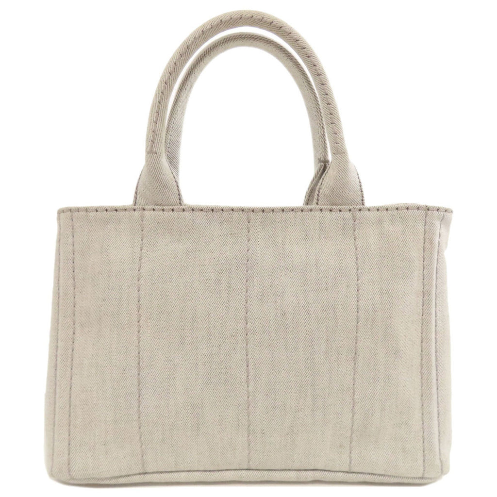 Prada Gray Denim Handbag (Pre-Owned)