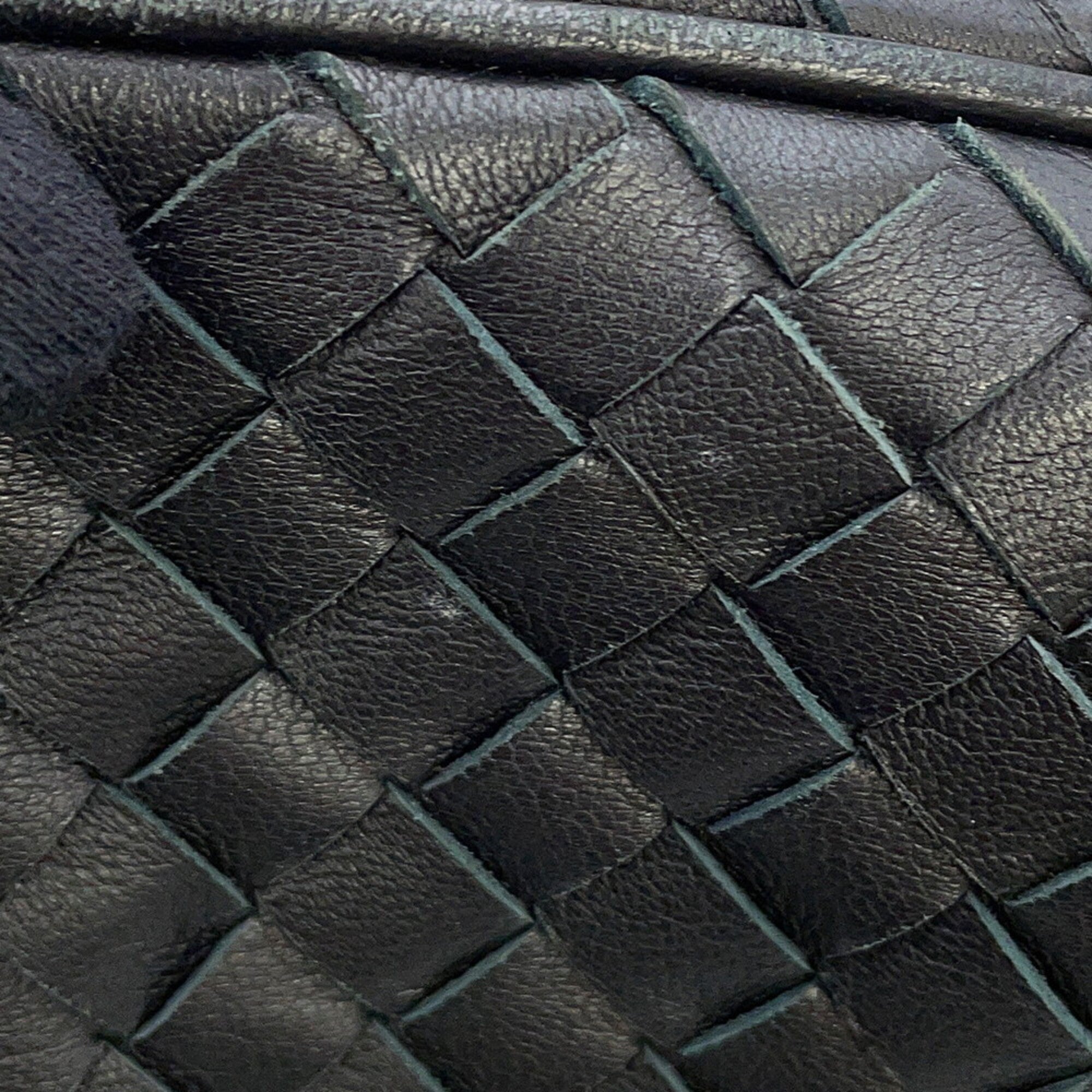 Bottega Veneta Intrecciato Black Leather Handbag (Pre-Owned)
