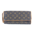 Louis Vuitton Brown Monogram Monogram Clutch Bag Pochette Shoulder Bag (Pre-Owned)