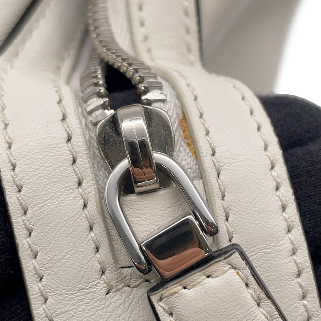 Prada White Leather Handbag (Pre-Owned)