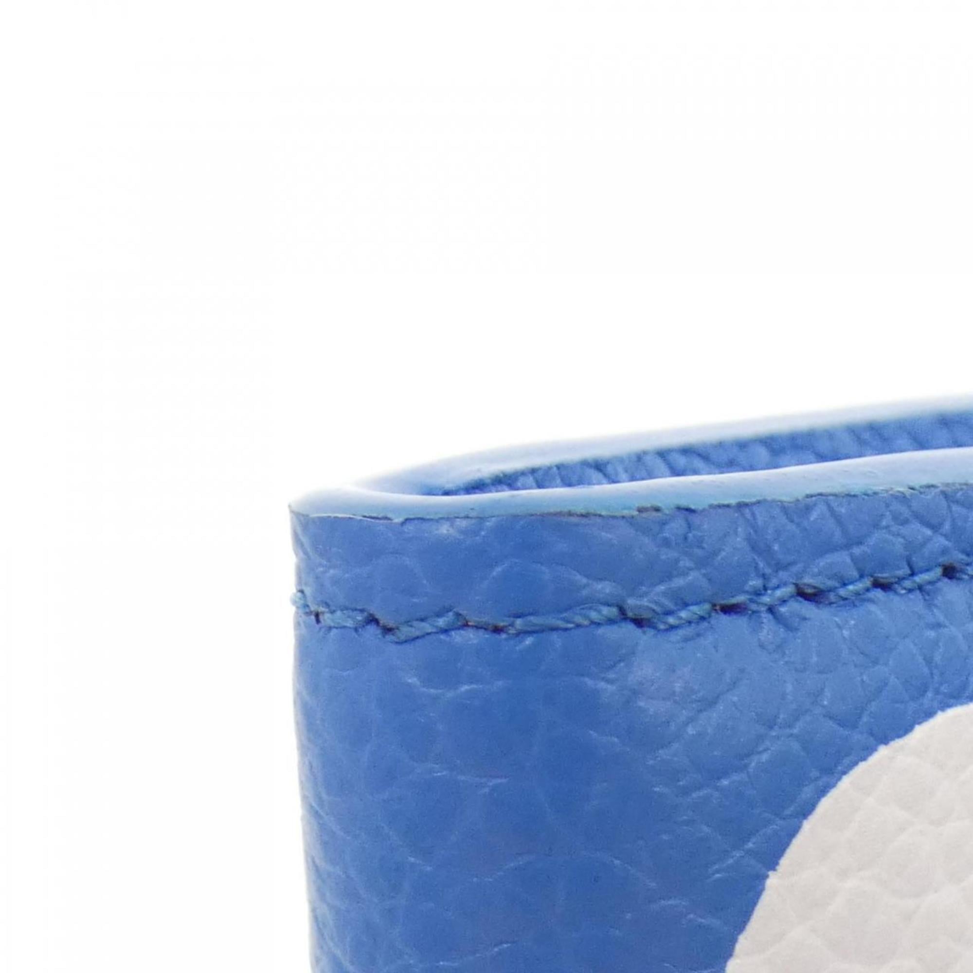 Louis Vuitton Monogram Empreinte Blanc Blue Leather Coin Purse/Coin Case (Pre-Owned)