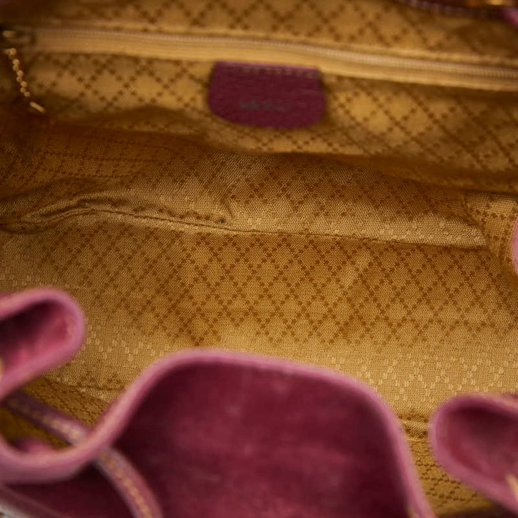 Gucci Purple Suede Backpack (Pre-Owned)