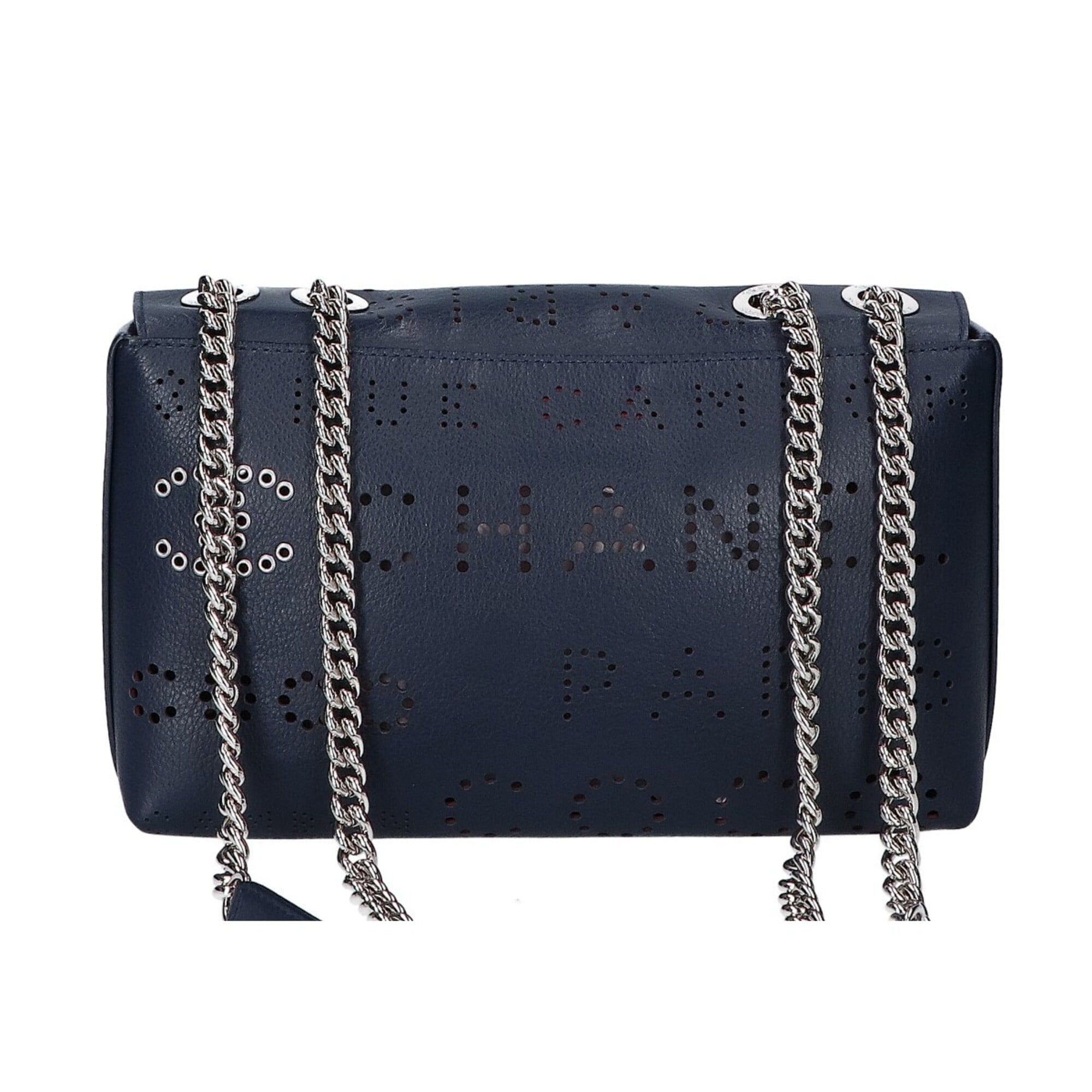 Chanel Navy Leather Shoulder Bag (Pre-Owned)