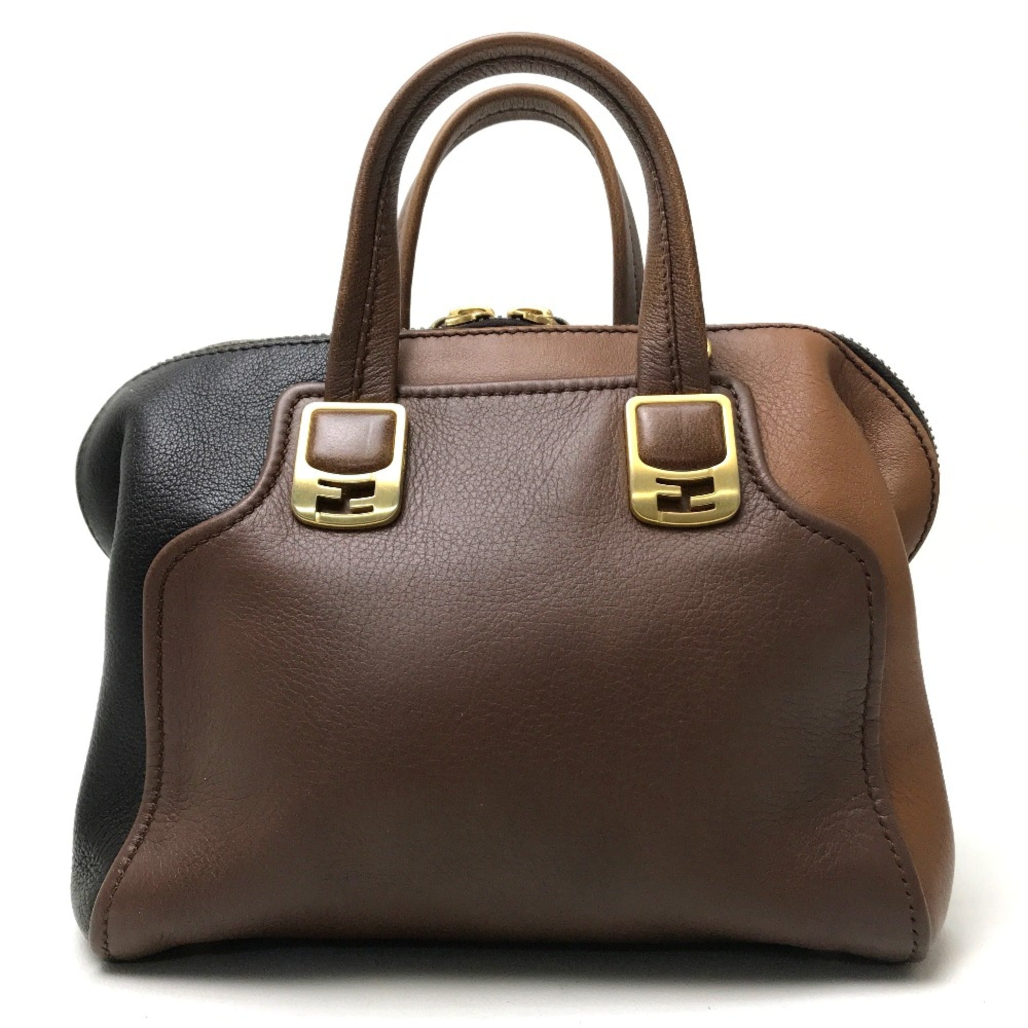 Fendi Brown Leather Handbag (Pre-Owned)