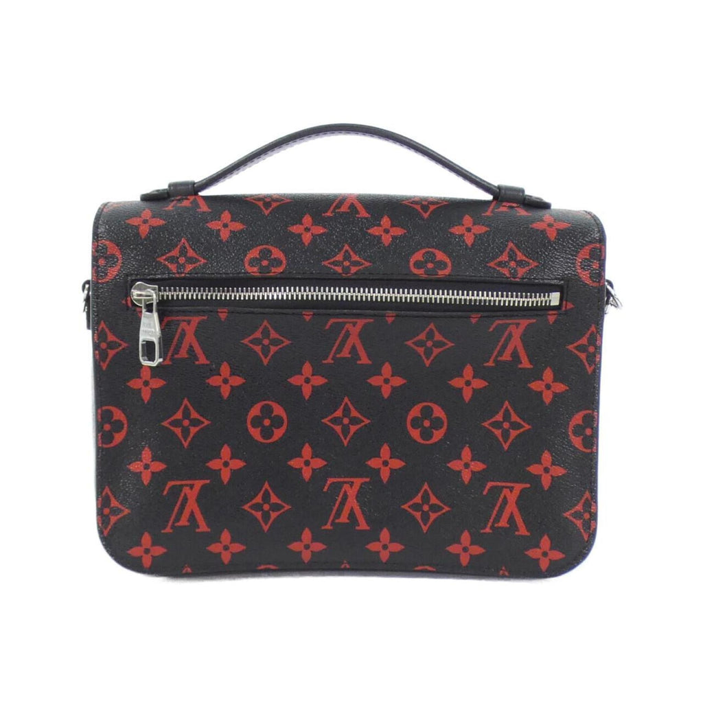 Louis Vuitton Black Rouge Coated Canvas Handbag Pochette (Pre-Owned)