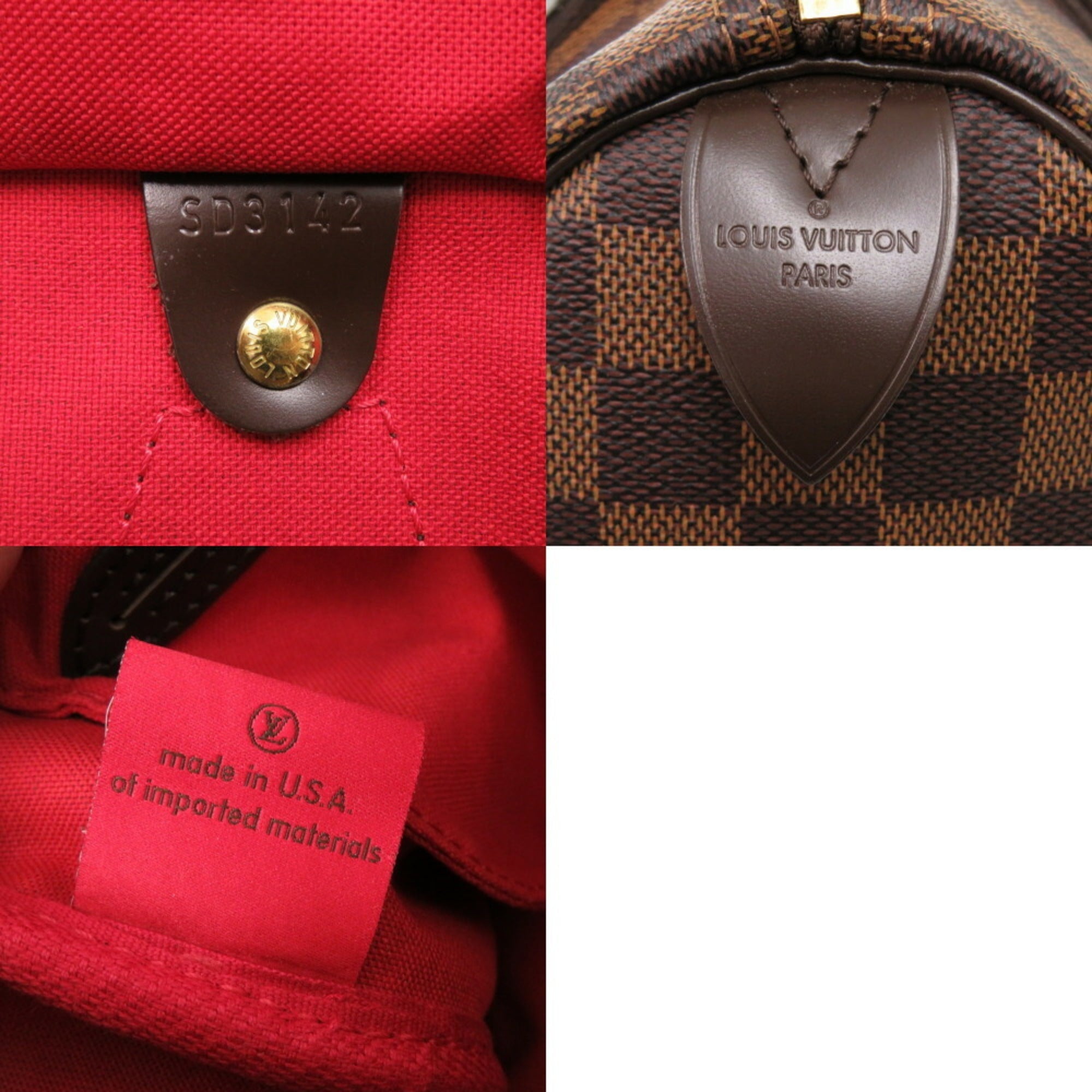 Louis Vuitton Brown Damier Canvas Damier Canvas Handbag (Pre-Owned)