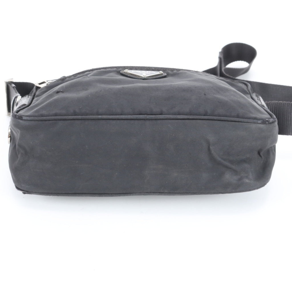 Prada Black Nylon Leather Shoulder Bag (Pre-Owned)