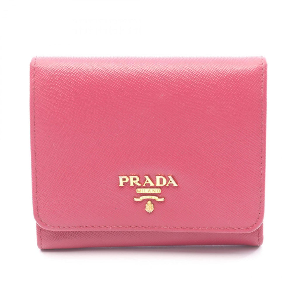Prada Pink Leather Wallet (Tri-Fold) (Pre-Owned)