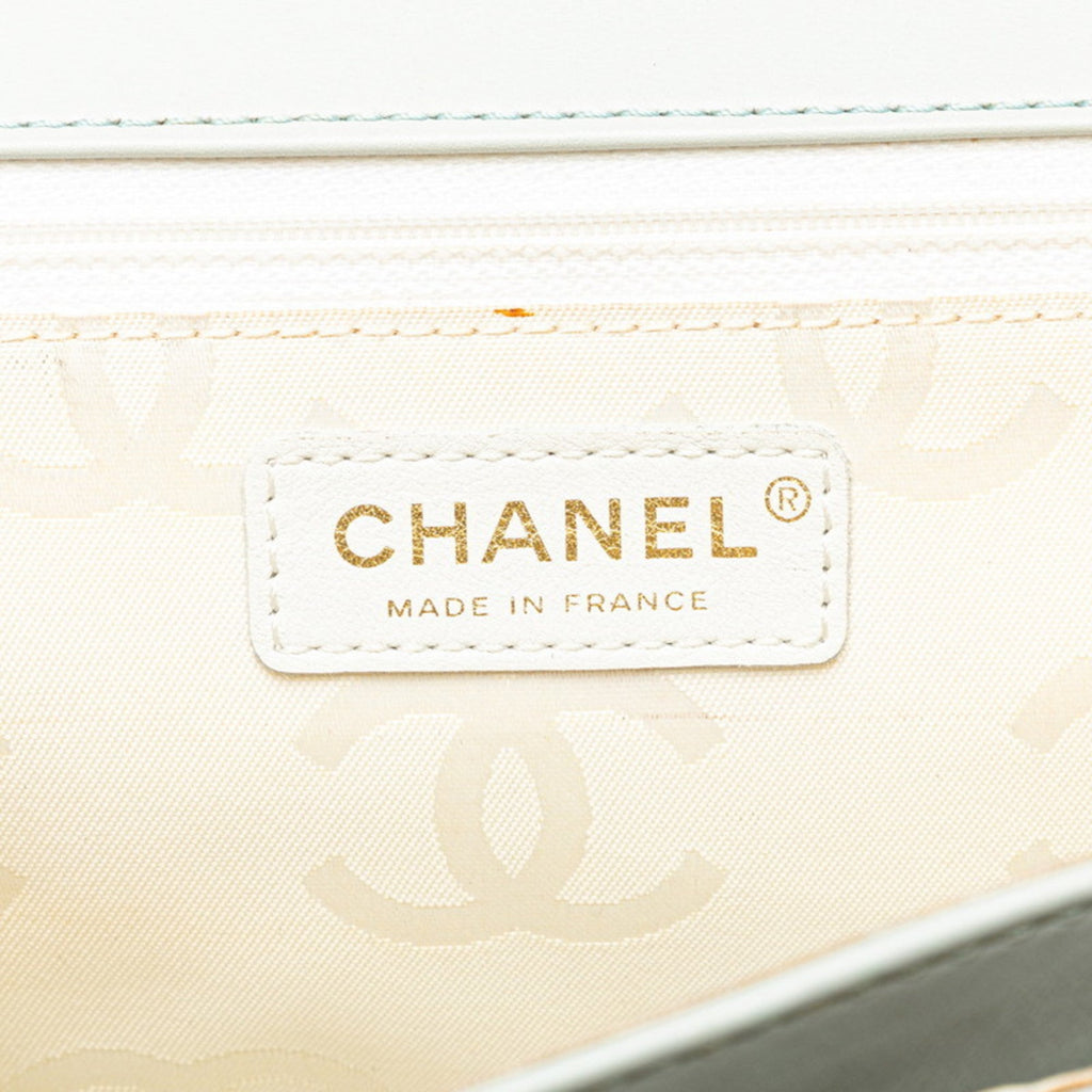 Chanel Blue Leather Handbag (Pre-Owned)