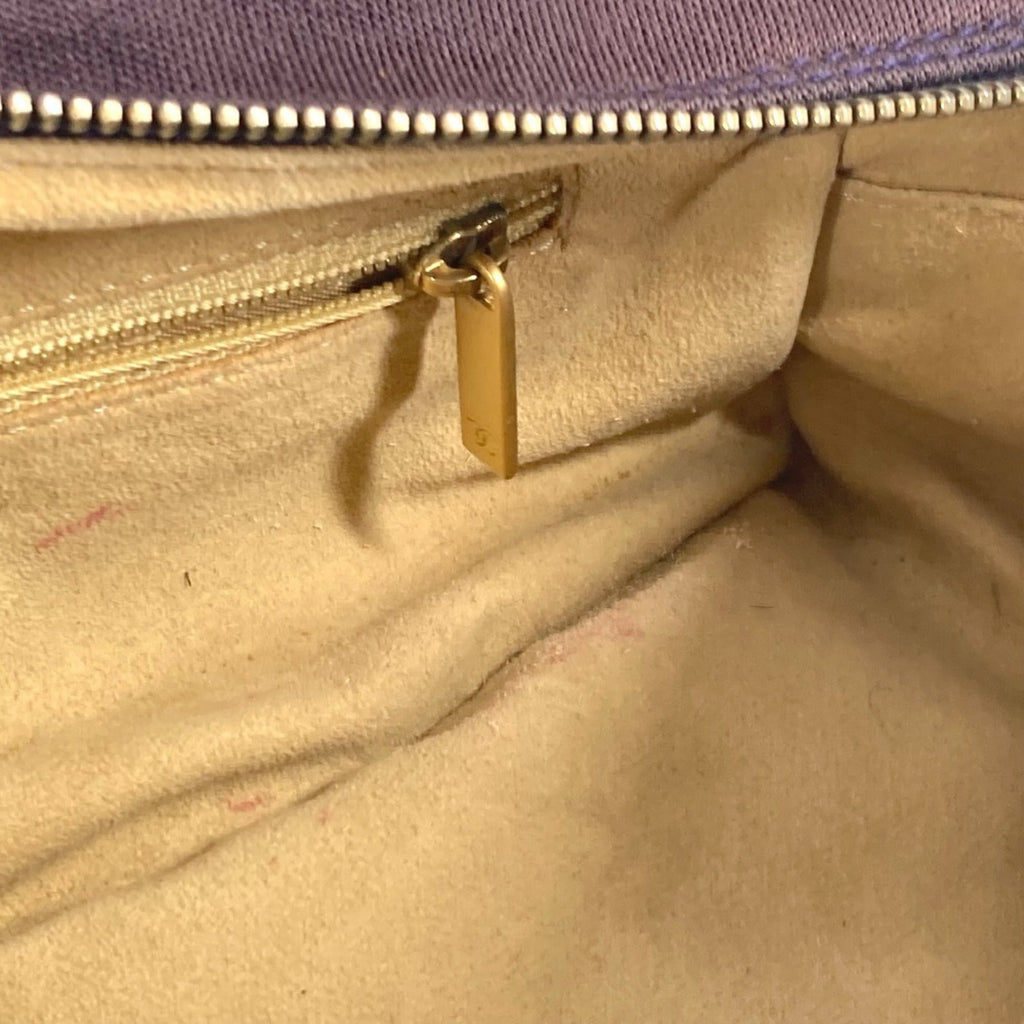 Chanel Purple Jersey Shoulder Bag (Pre-Owned)