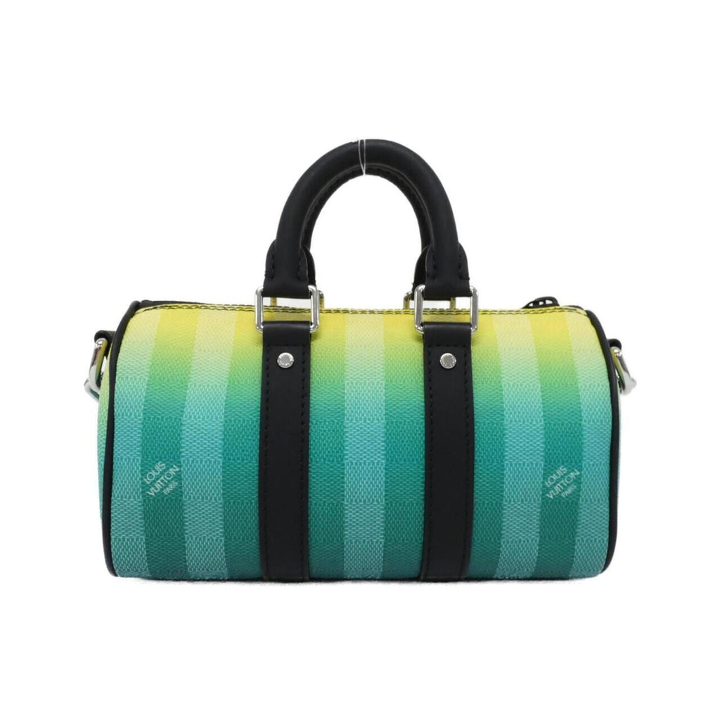 Louis Vuitton Vert Coated Canvas Boston Bag (Pre-Owned)
