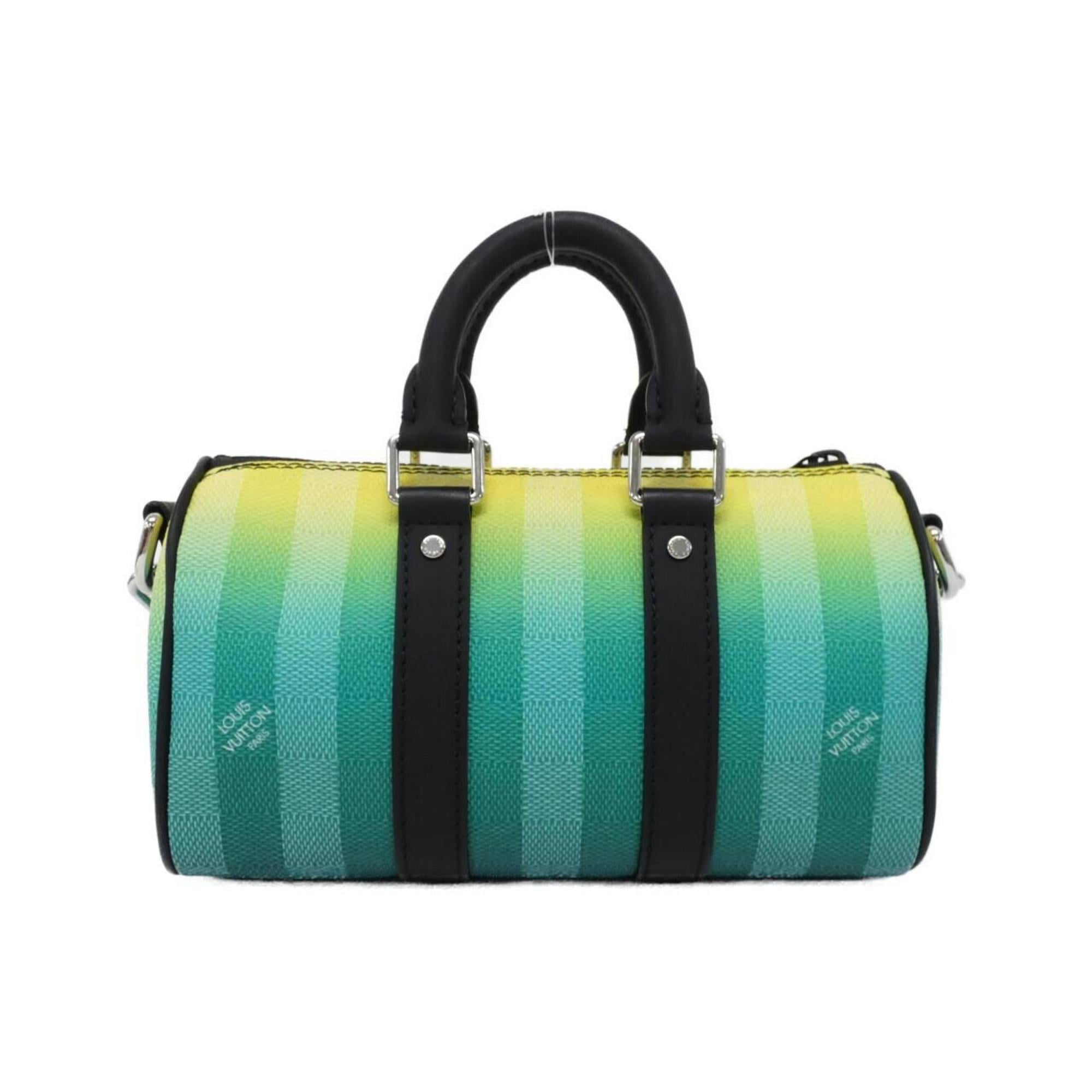 Louis Vuitton Vert Coated Canvas Boston Bag (Pre-Owned)