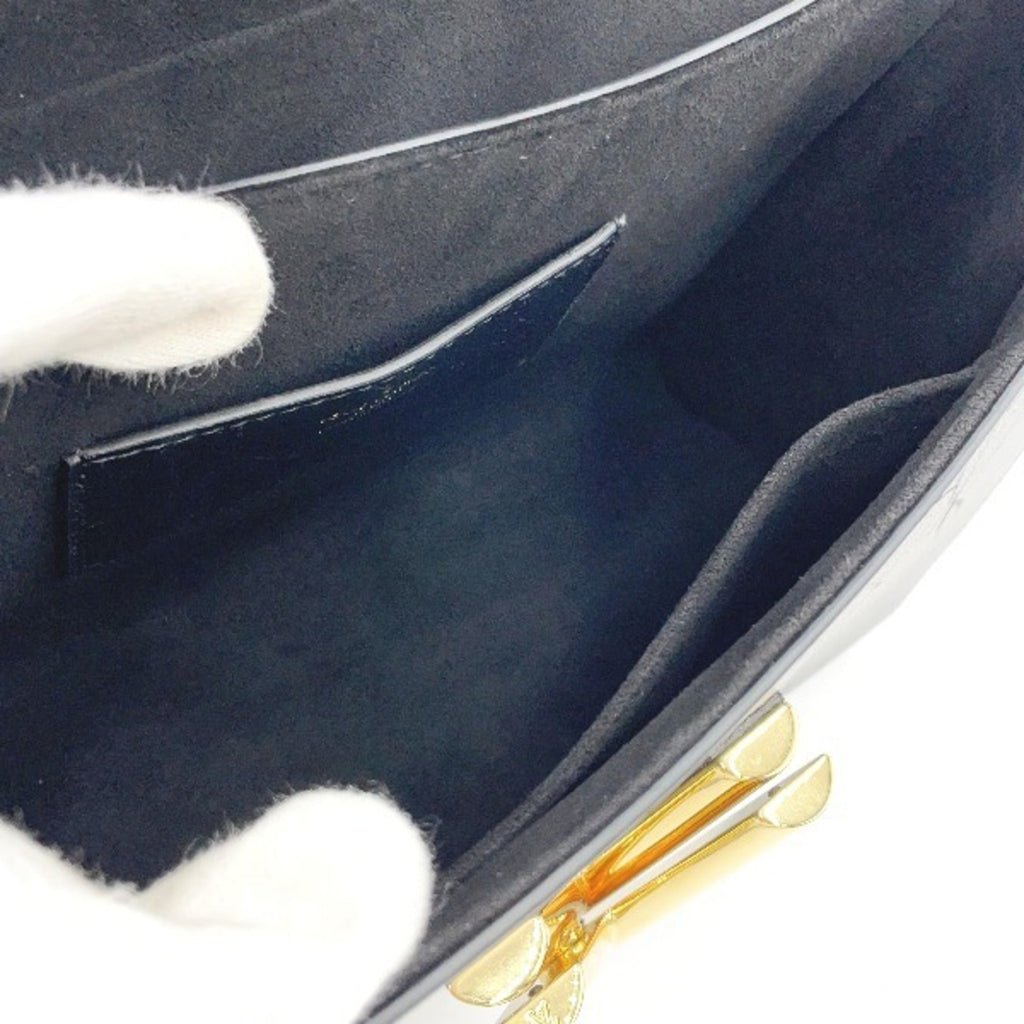 Louis Vuitton Black Leather Shoulder Bag (Pre-Owned)