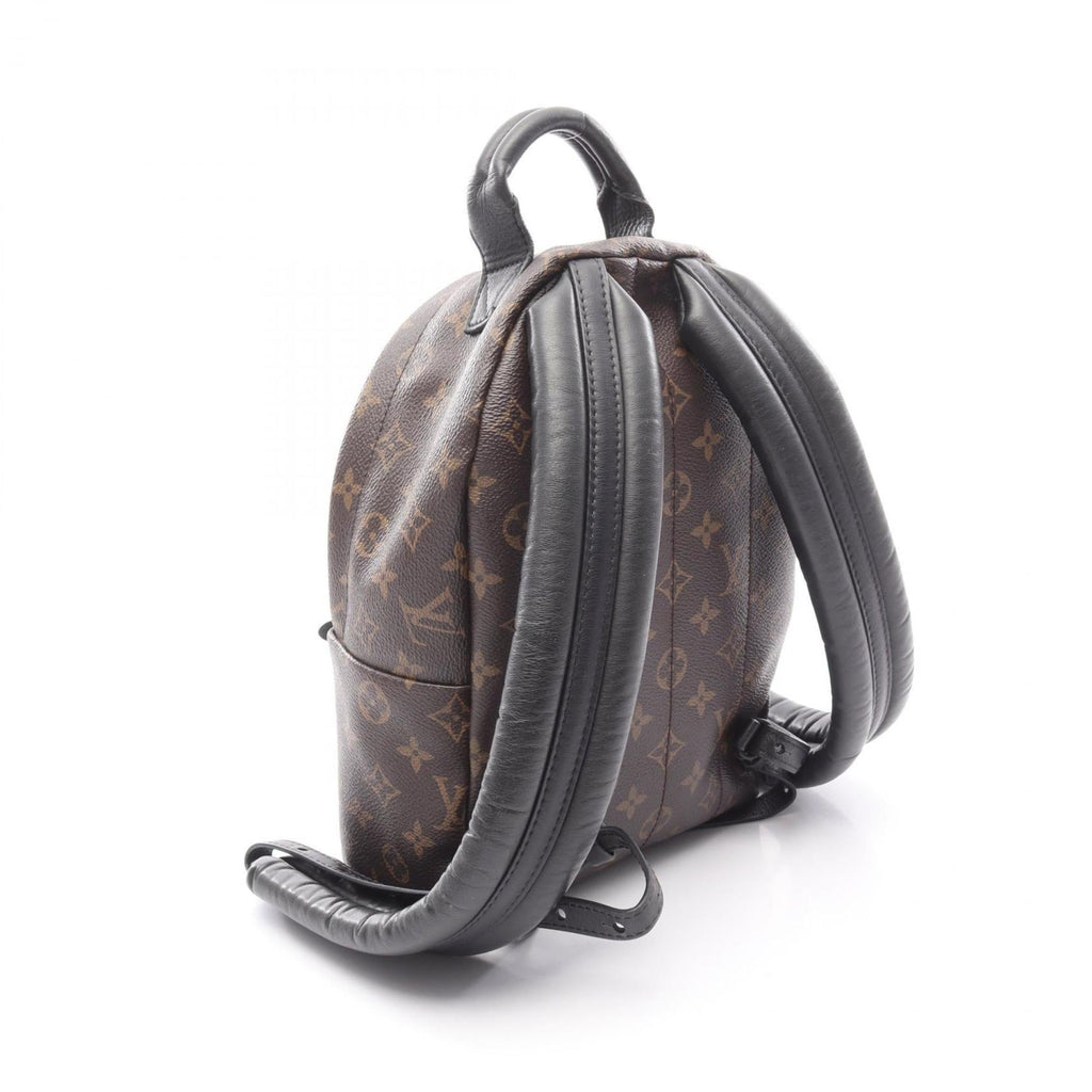 Louis Vuitton Black Brown Pvc Coated Canvas Leather Backpack (Pre-Owned)
