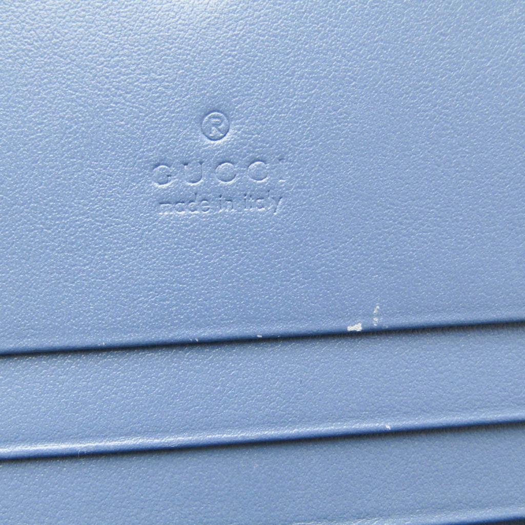 Gucci Blue Leather Wallet (Bi-Fold) (Pre-Owned)