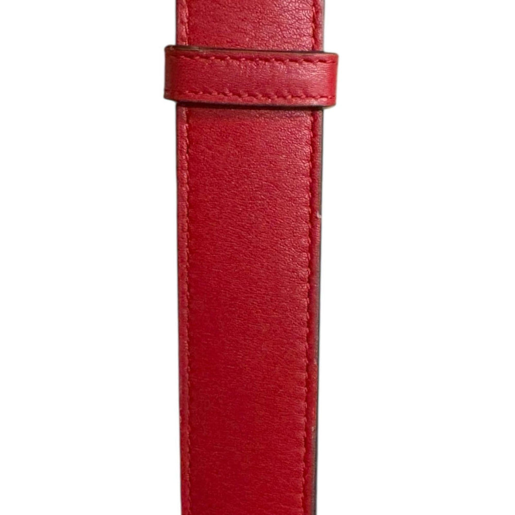 Gucci Red Color Leather Fanny Pack (Pre-Owned)